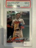 2018 Topps Chrome Ronald Acuna Jr. Update PSA 10