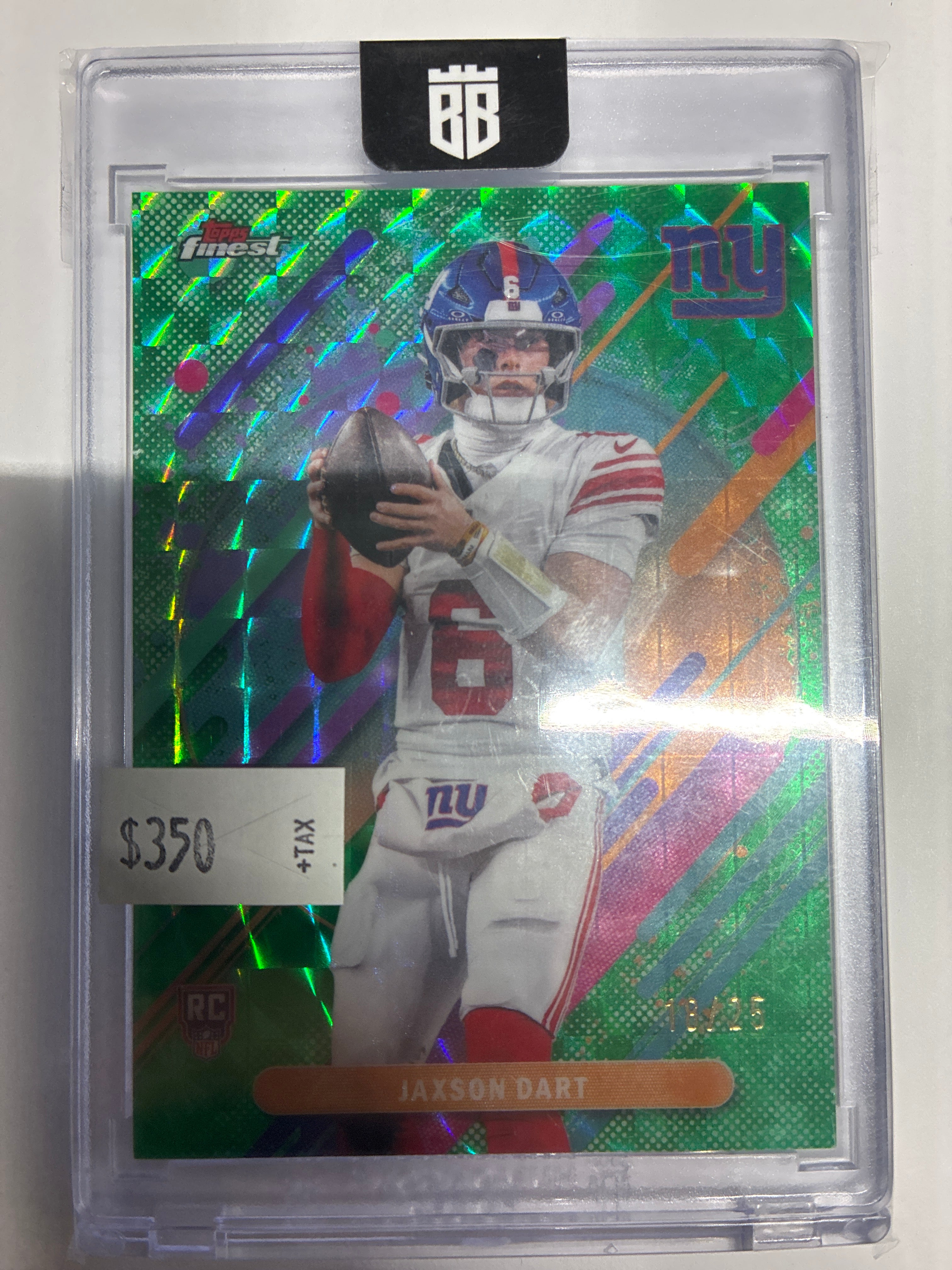 2025 Topps Finest Jaxson Dart Green Geometric 18/25