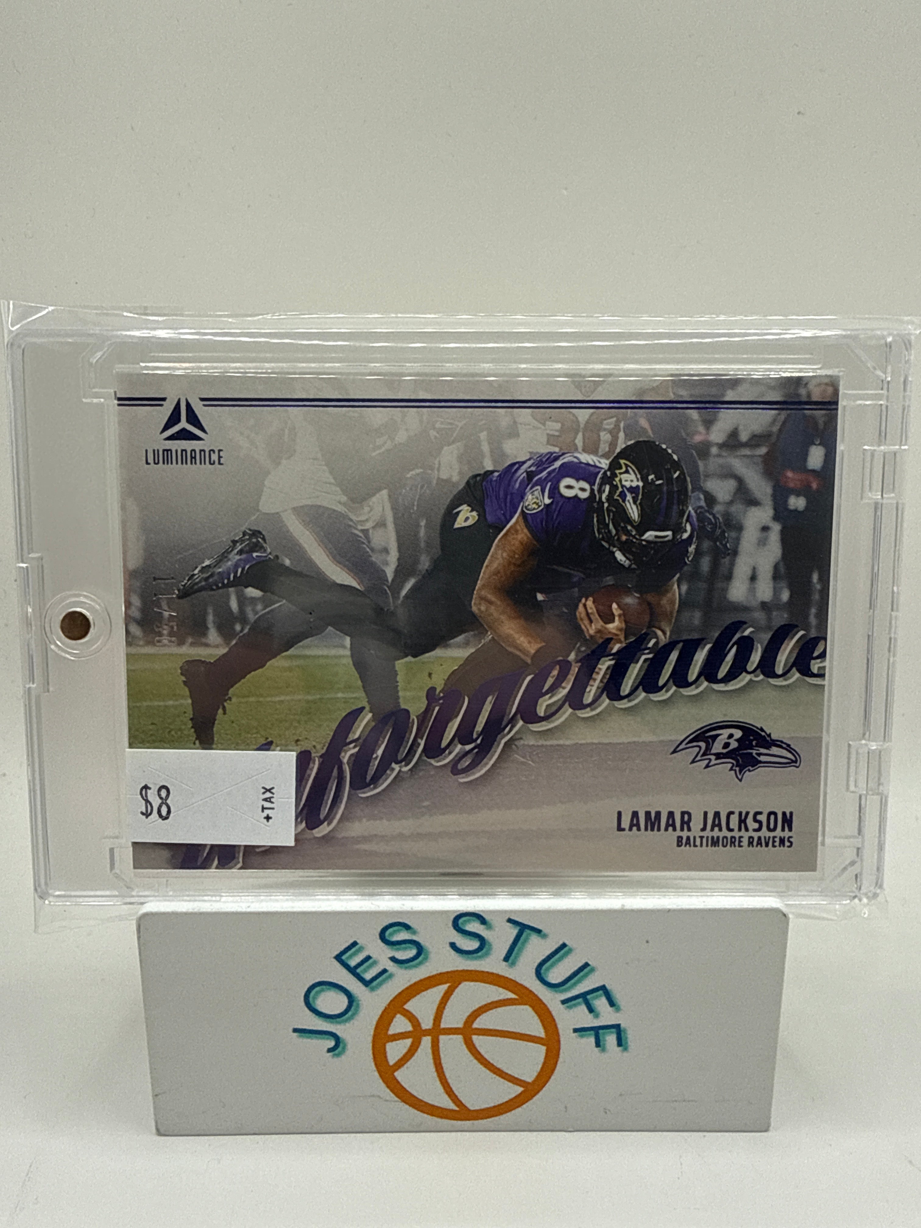 2024 Luminance Lamar Jackson unforgettable blue 11/50