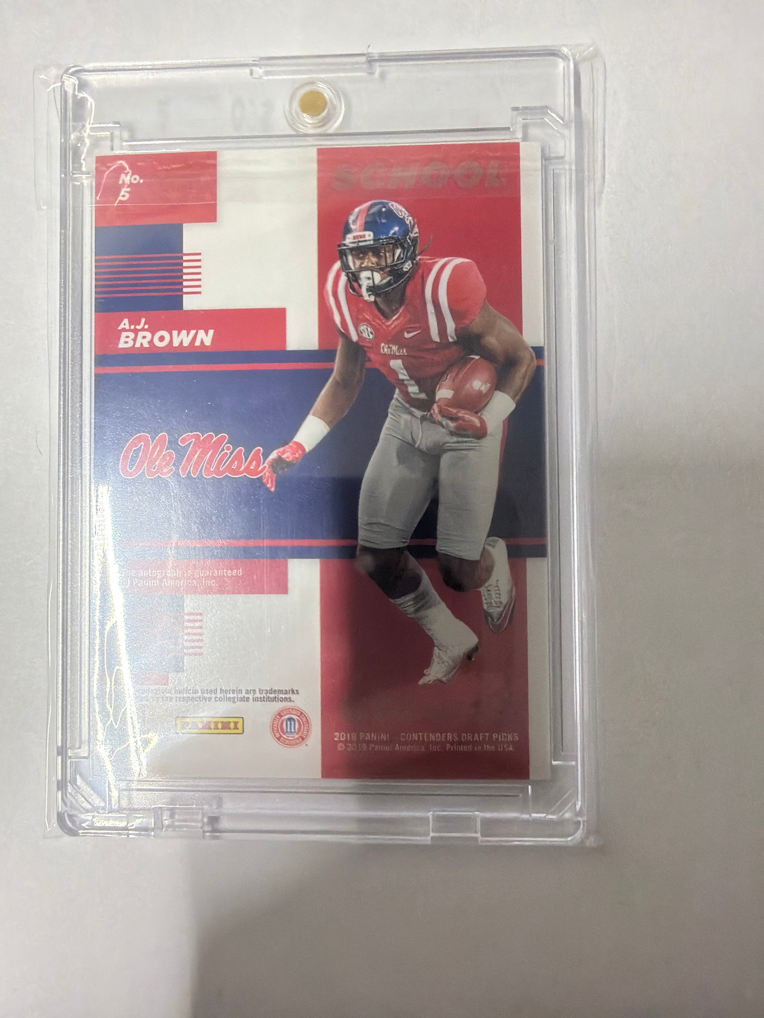 2019 contenders draft picks School Aj Brown colors 21/23 auto