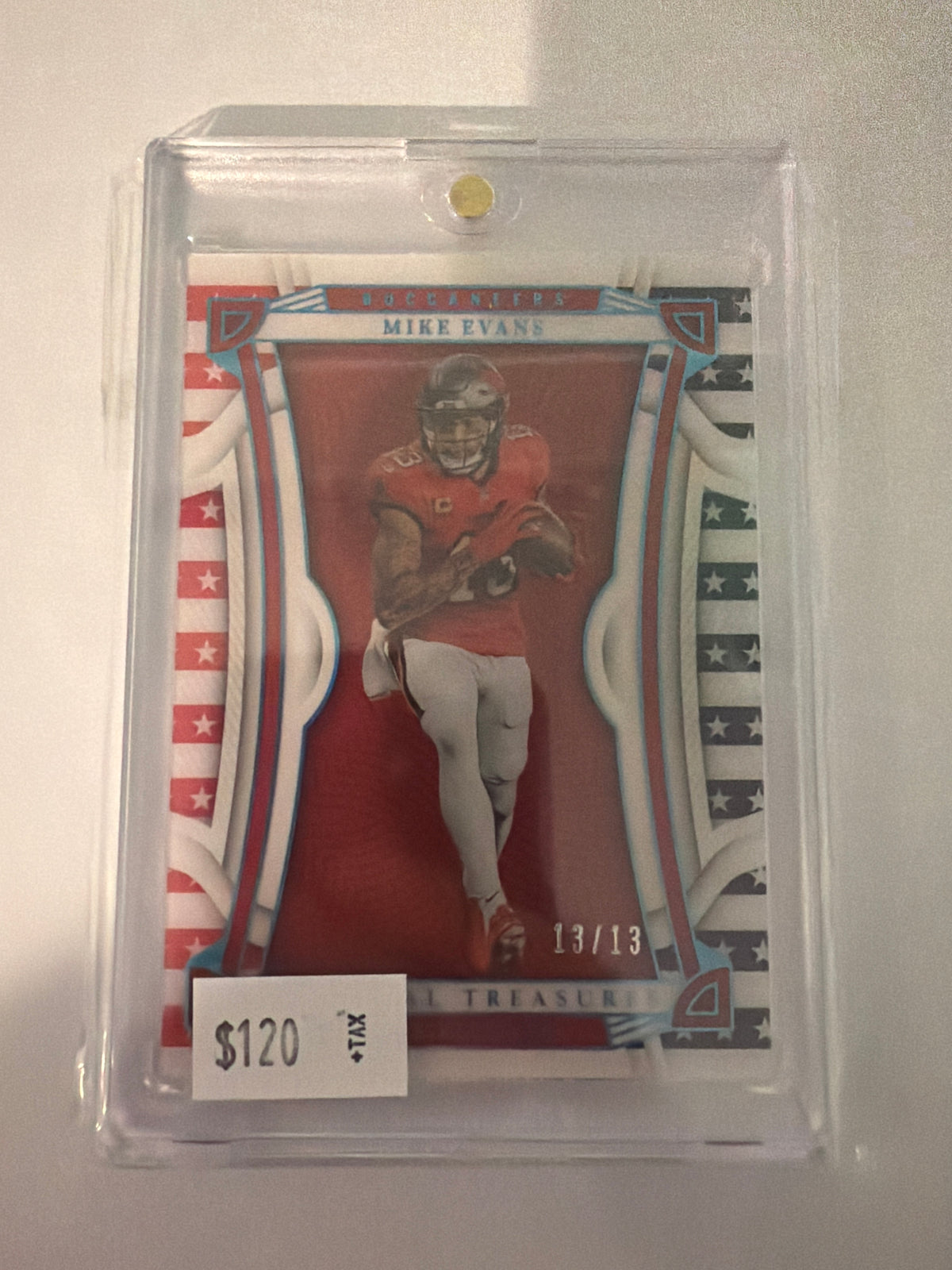 2022 Panini National Tresures Football Stars and Stripes 13/13 Mike Evans (Triple Number Match)