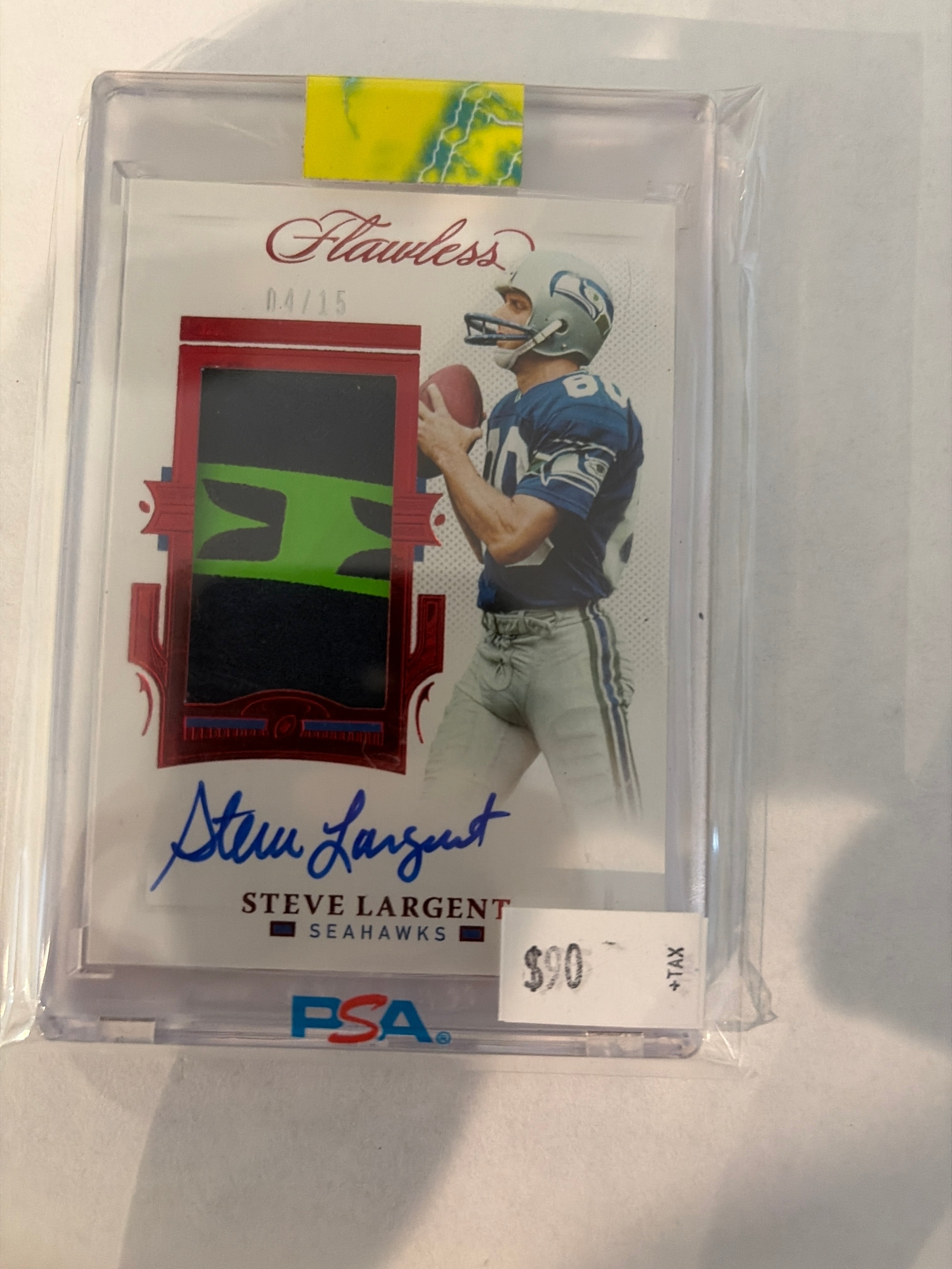 2021 flawless Steve Largent auto patch 4/15