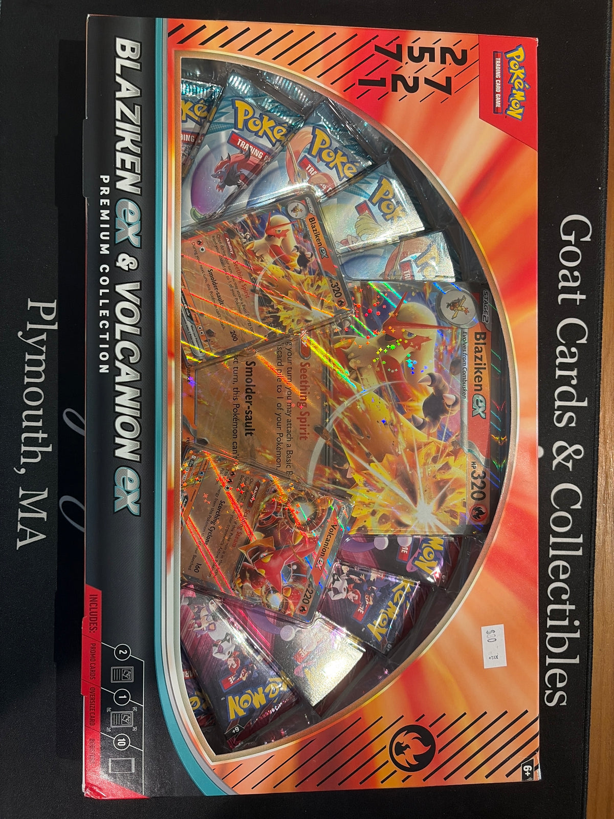 Blaziken EX & Volcanion EX Premium Collection Box