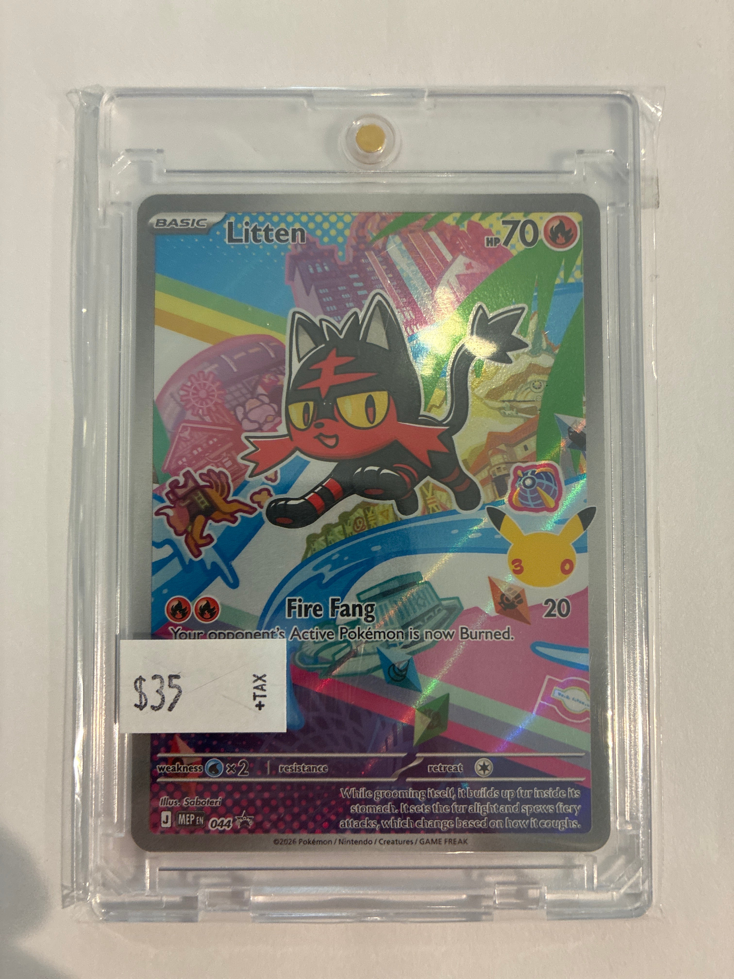 Litten 044 Me: Mega Evolution Promo Holo