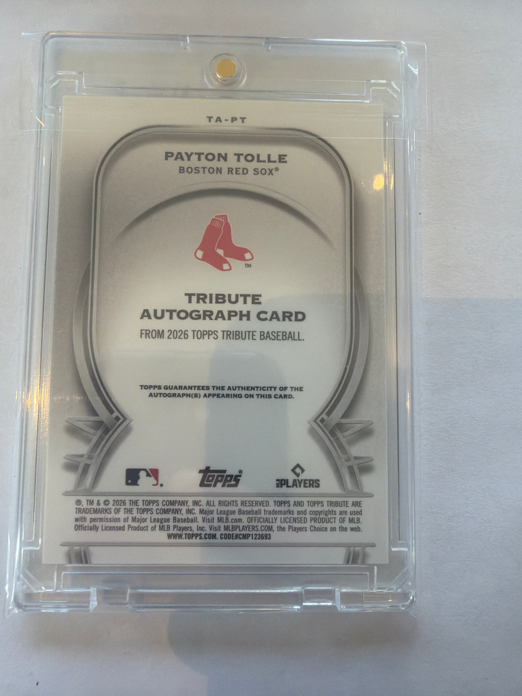 2026 Payton tolle 99/150 auto