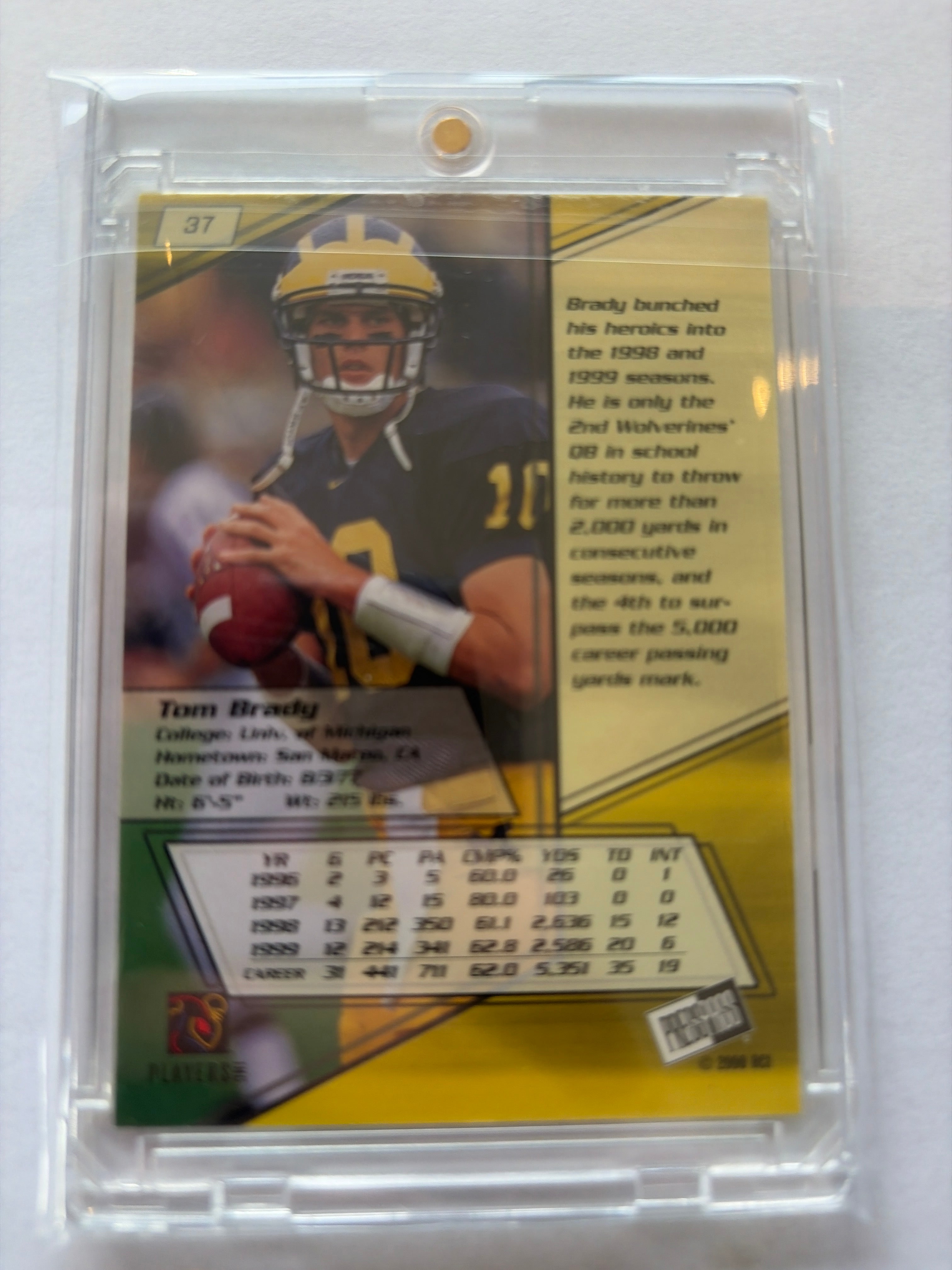 2000 Presspass 2000 Tom Brady