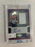 2025 Panini Certified Freshman Fabric Mirror Signatures Kyle Williams Purple Etch 34/40