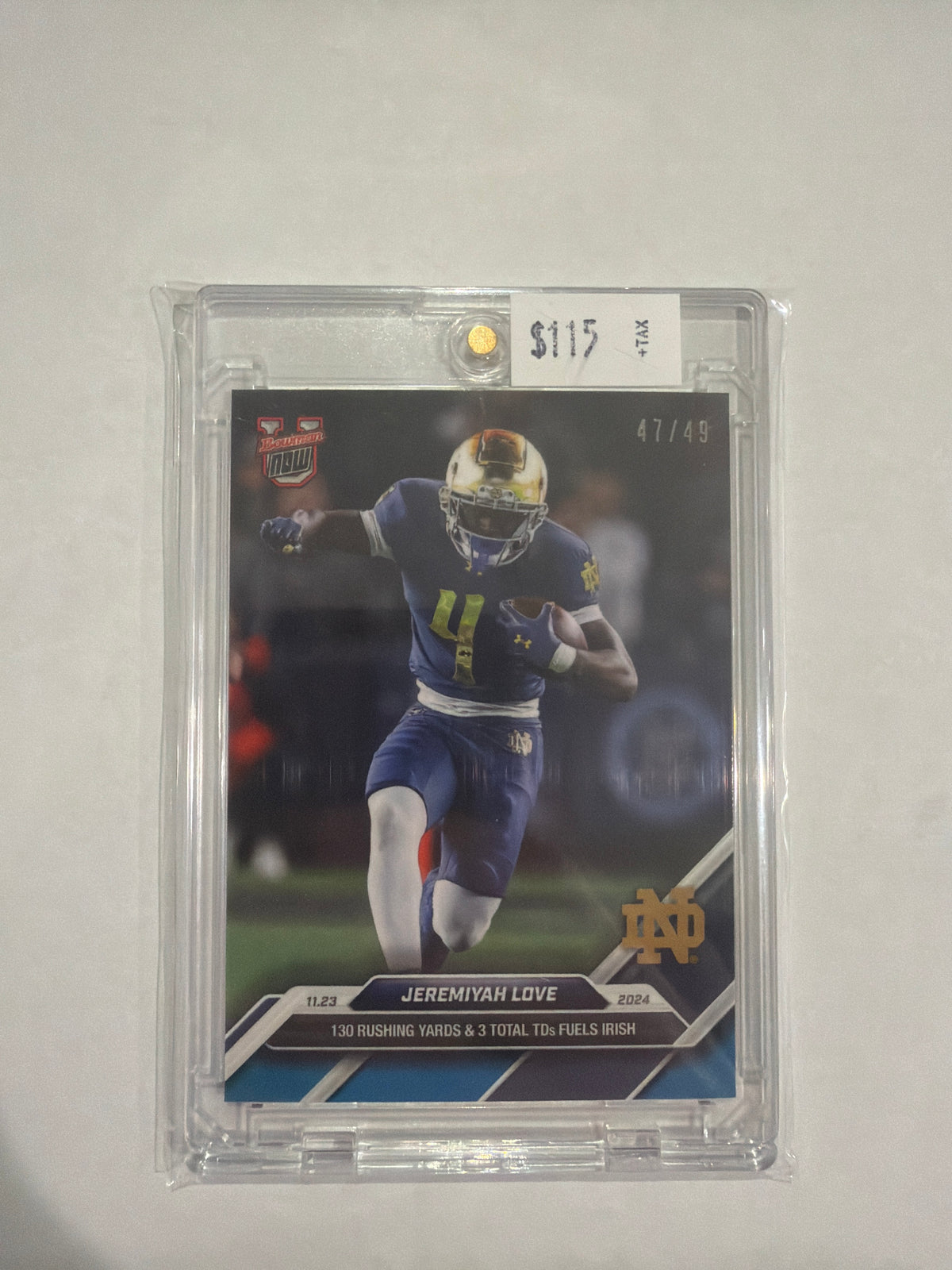 2024 Bowman U NOW 47/49 Jeremiyah Love