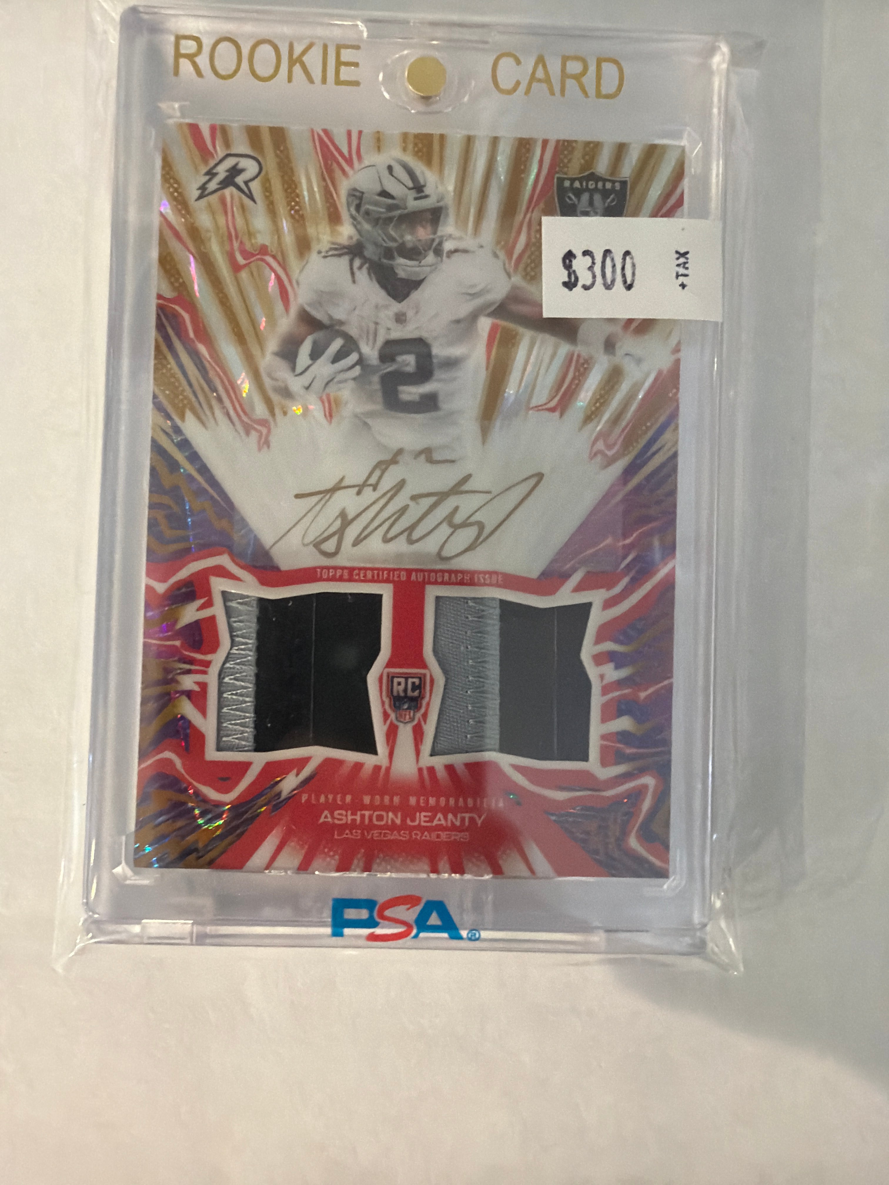 2026 Topps Ashton Jeanty auto patch 38/50