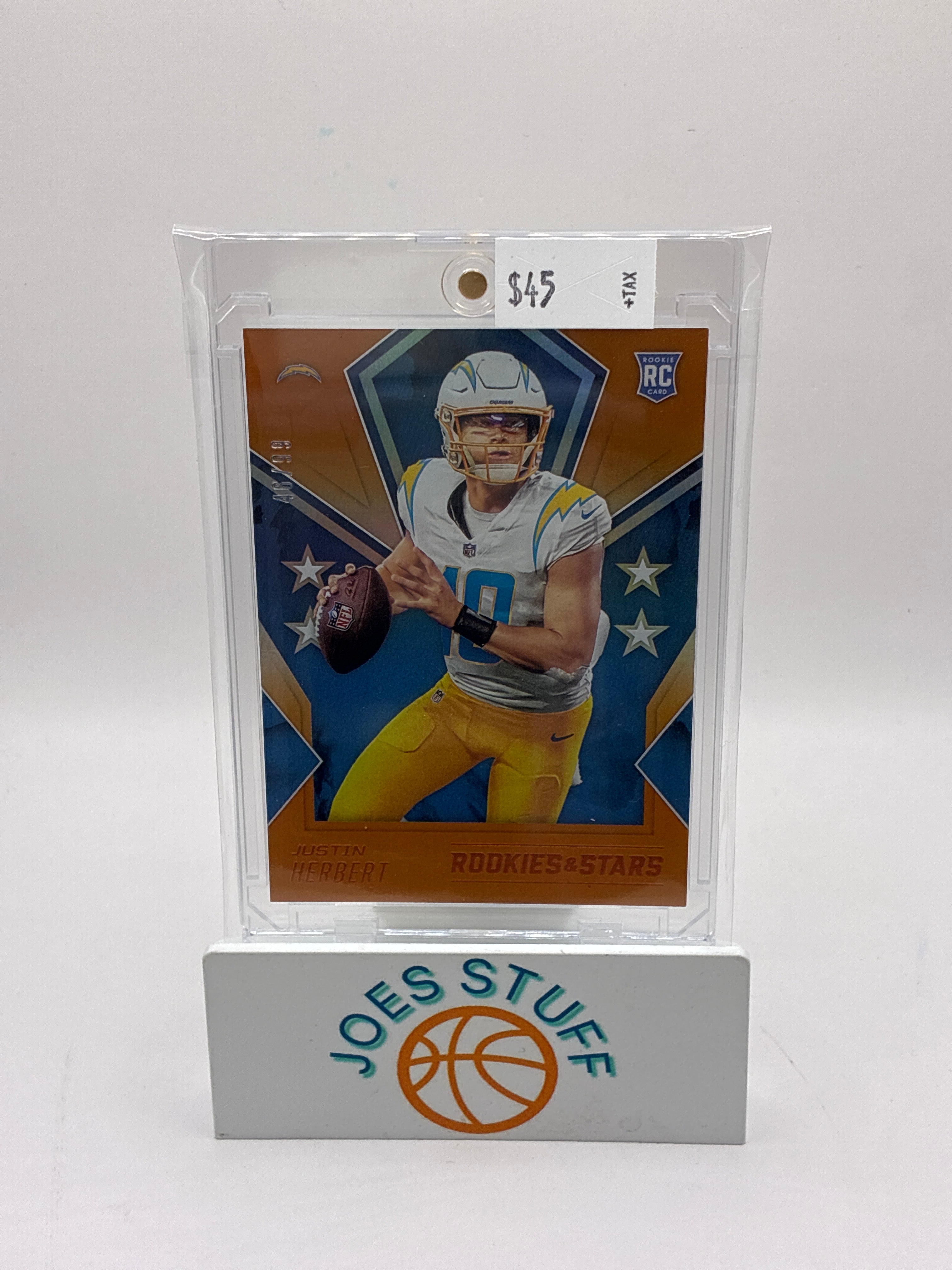 2020 Panini Rookies & Stars Rookie Justin Herbert Orange 46/99