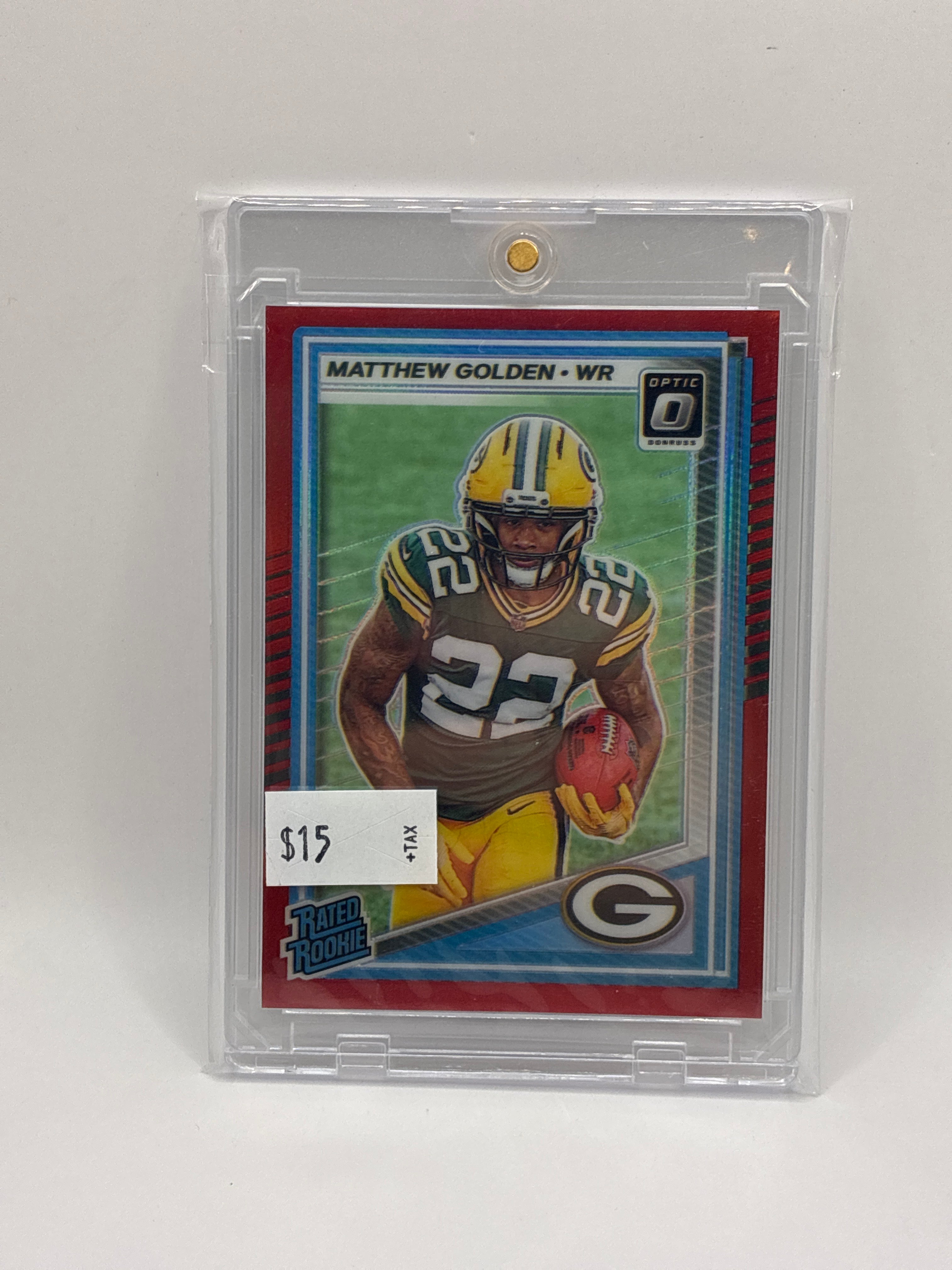 2025 Panini DonRuss Optic Matthew Golden Rated Rookie Red Prizm 069/149