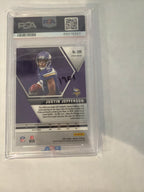 2020 panini mosaic Justin Jefferson reactive green PSA10