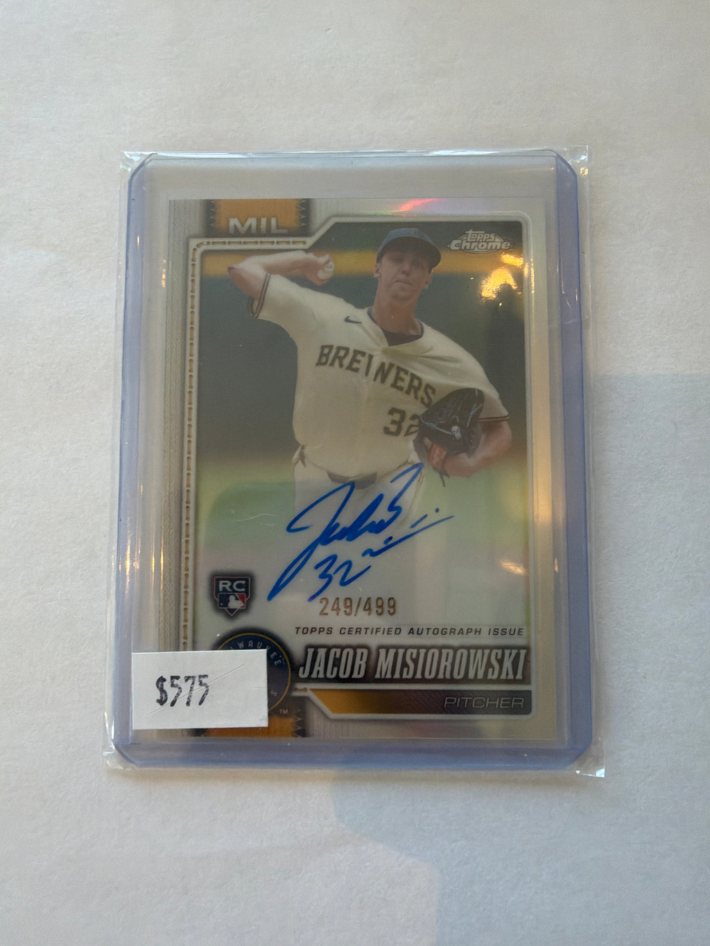 2026 Jacob misiorowski 249/499 auto