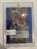 2025 Panini Prizm Draft Picks Signing Day Tetairoa McMillan #SD-TMN Blue Ice Prizm 52/75