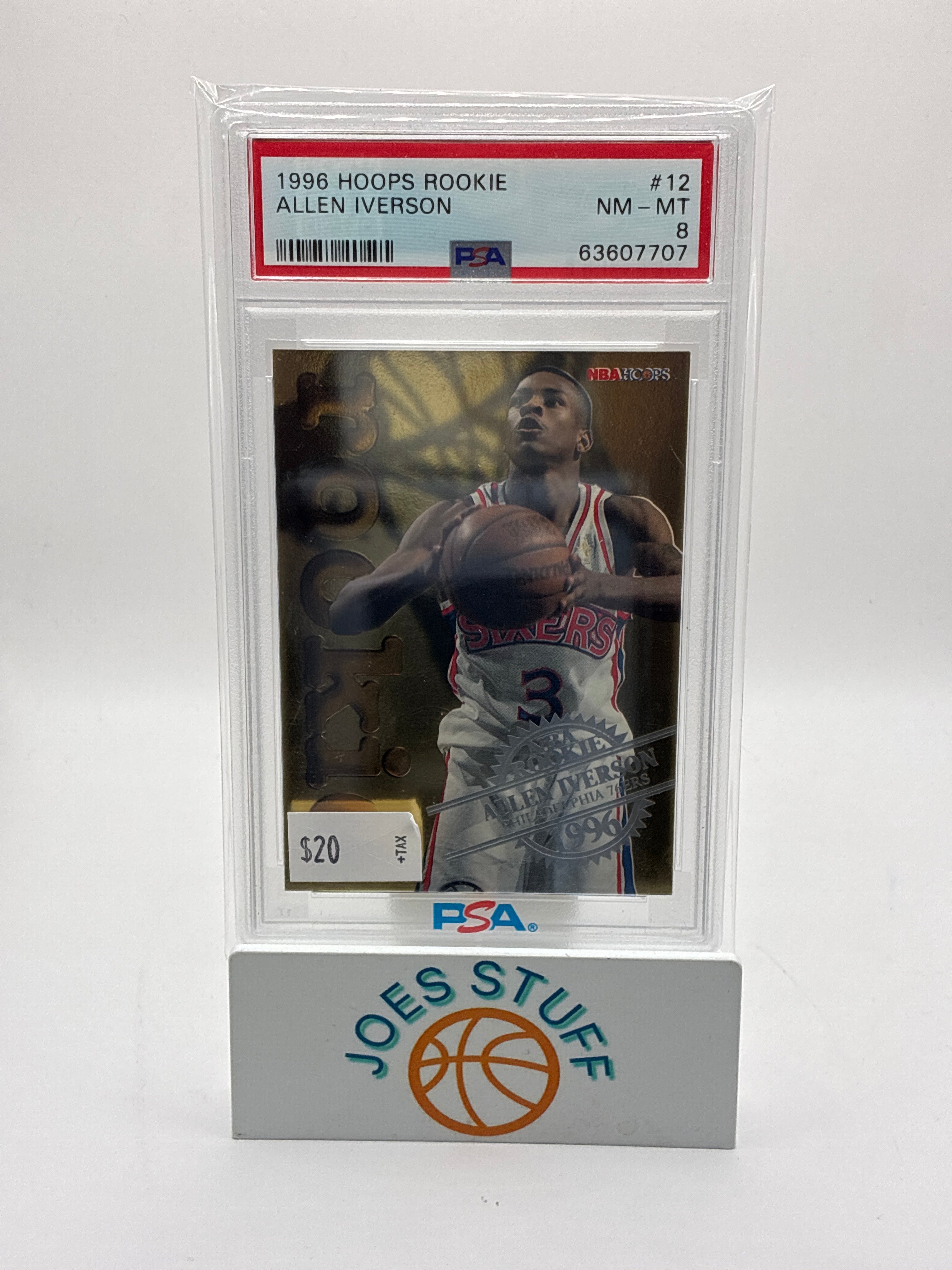 1996-97 NBA Hoops Nba Rookie Allen Iverson PSA 8