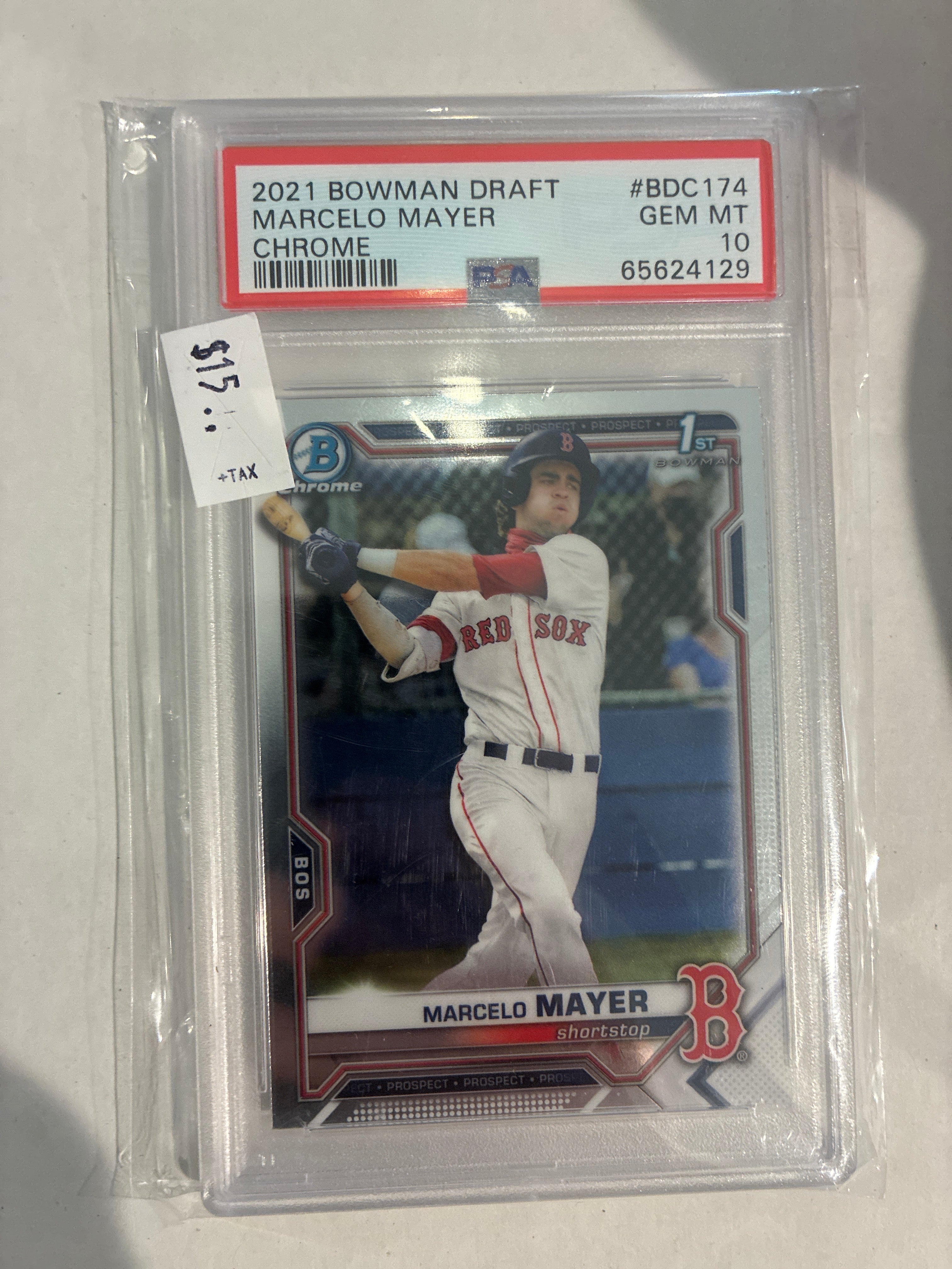 2021 Bowman Chrome Draft Marcelo Mayer PSA 10