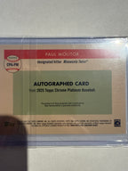 2025 Topps Chrome Paul Molitor Autograph