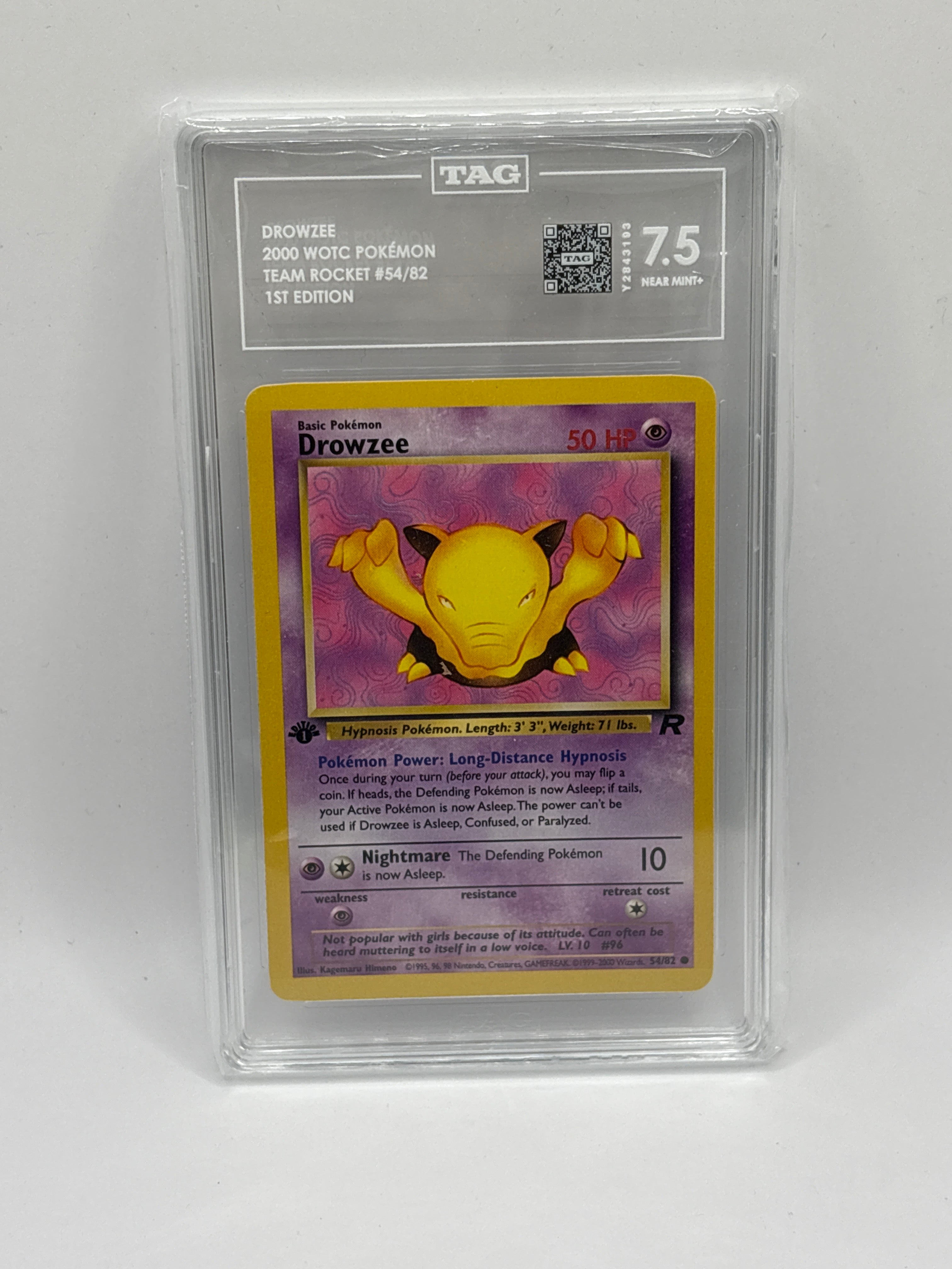 Drowzee 54/82 Team
Rocket Regular TAG 7.5