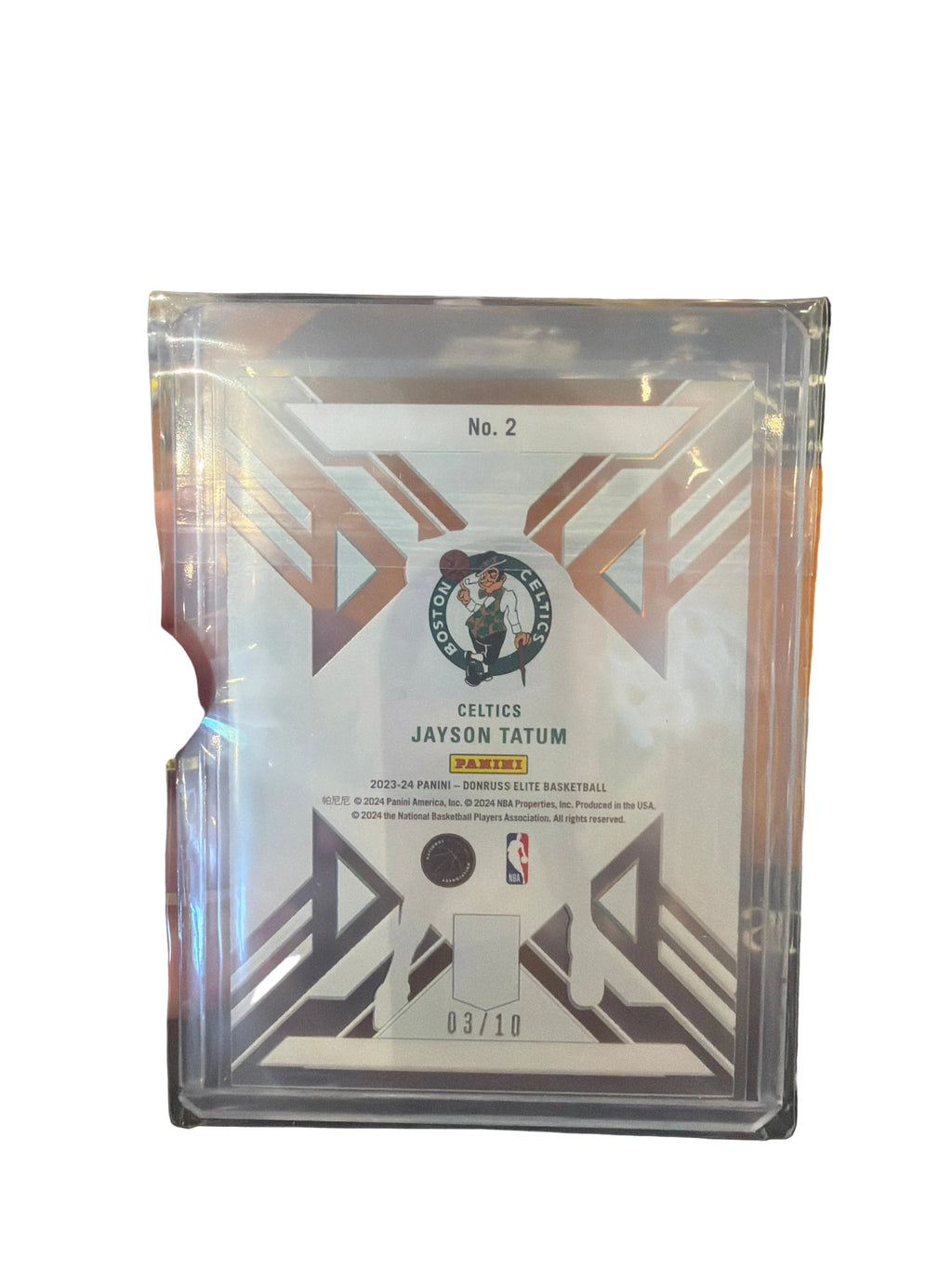 2023/24 donruss elite Jason Tatum clarity 3/10