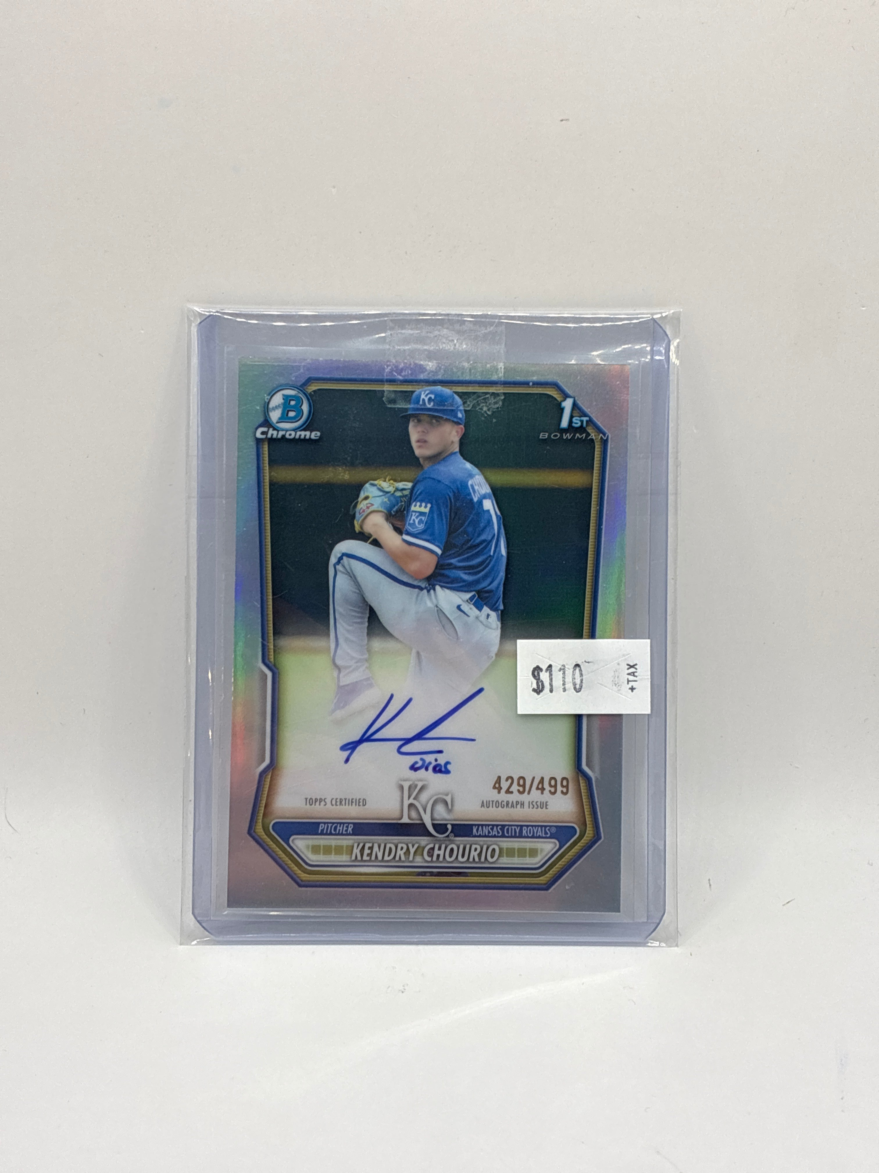 2026 Bowman Chrome Prospects Auto Kendry Chourio 429/499