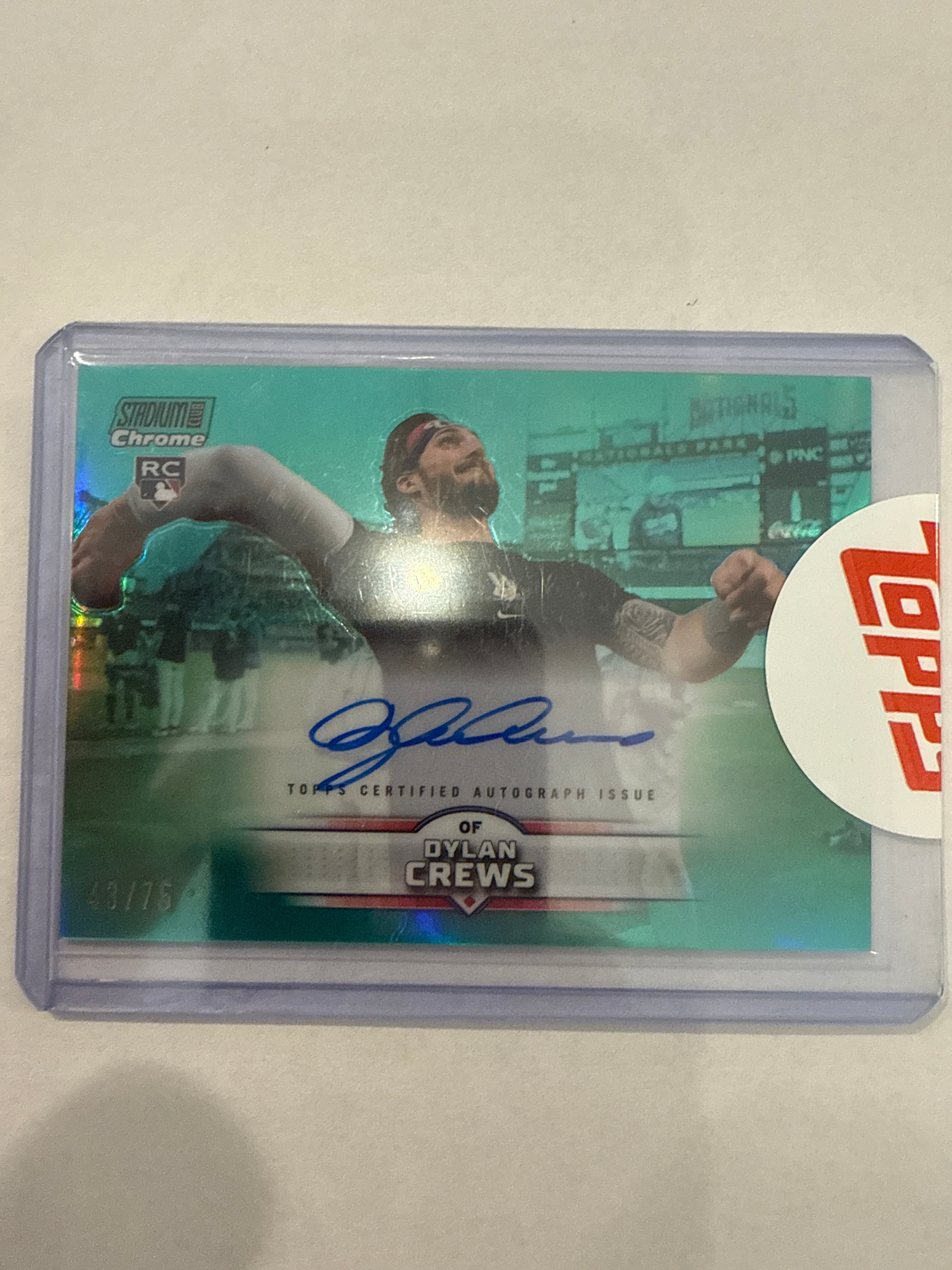 2025 Stadium Club Chrome Dylan Crews Auto 43/75