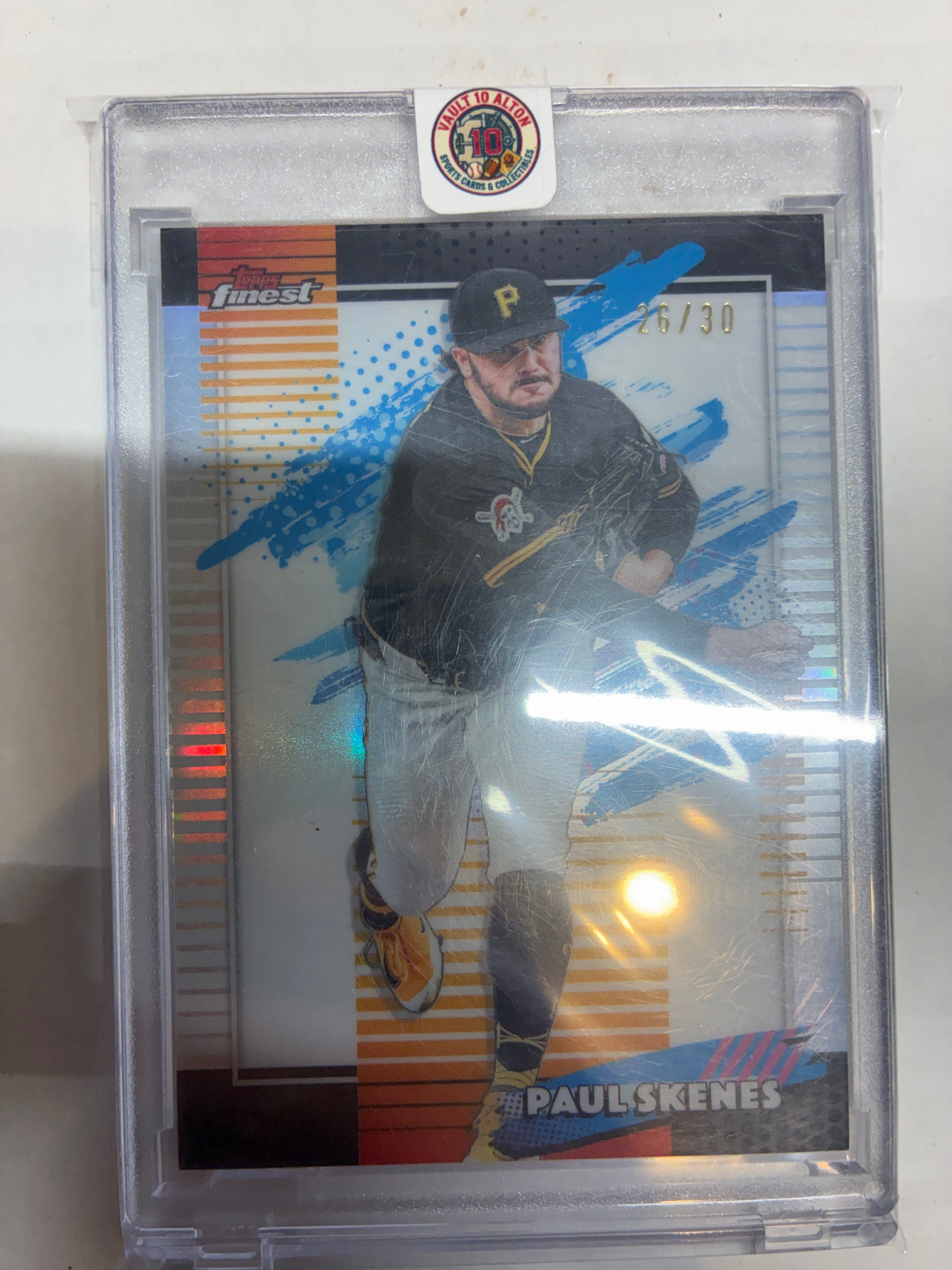 2026 Topps Finest Paul Skenes #110 Mini Diamond White Refractor 26/30