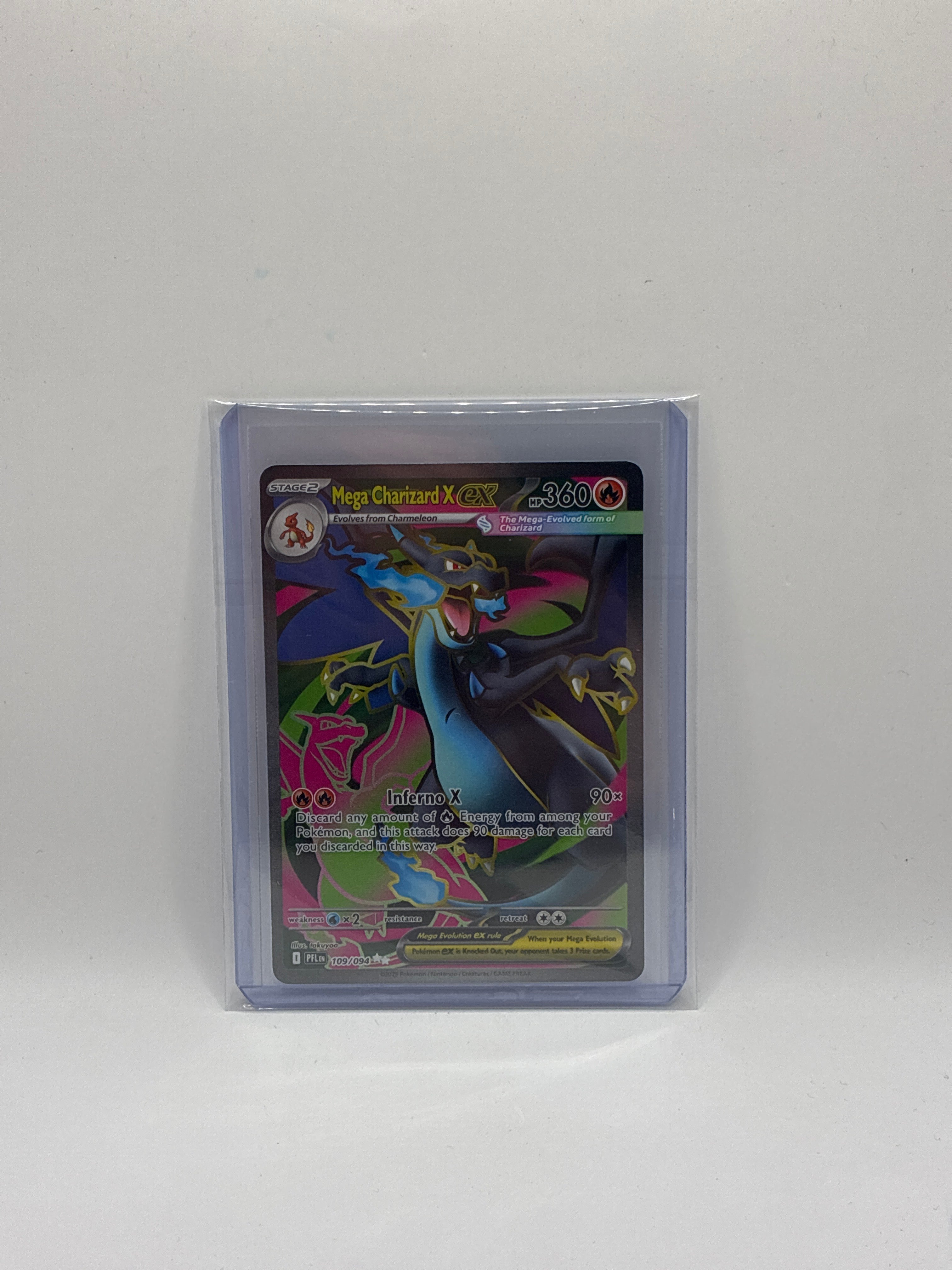 Mega Charizard X ex 109/094 Me02: Phantasmal Flames Holo