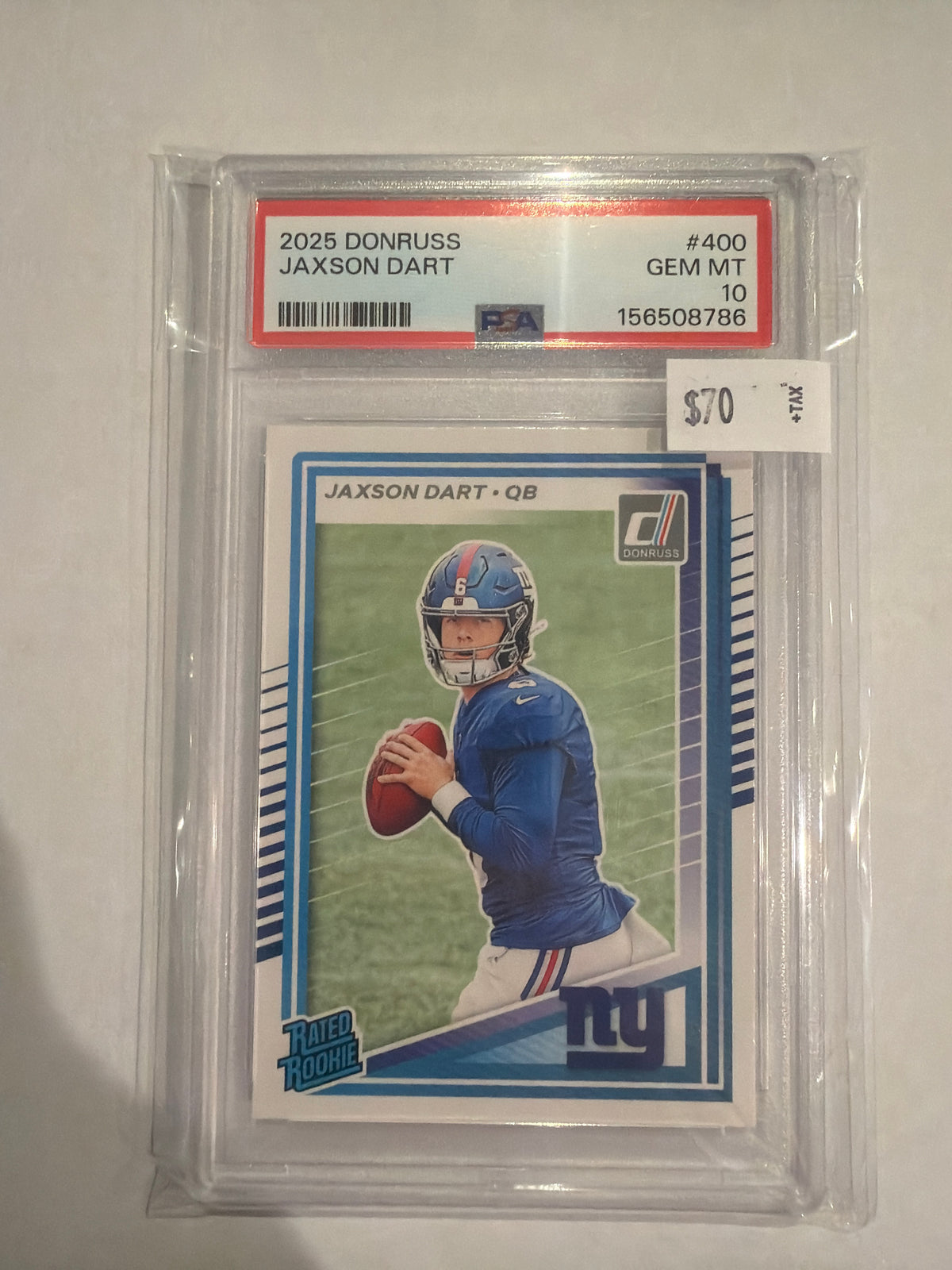 2025 Donruss Jaxson Dart PSA 10