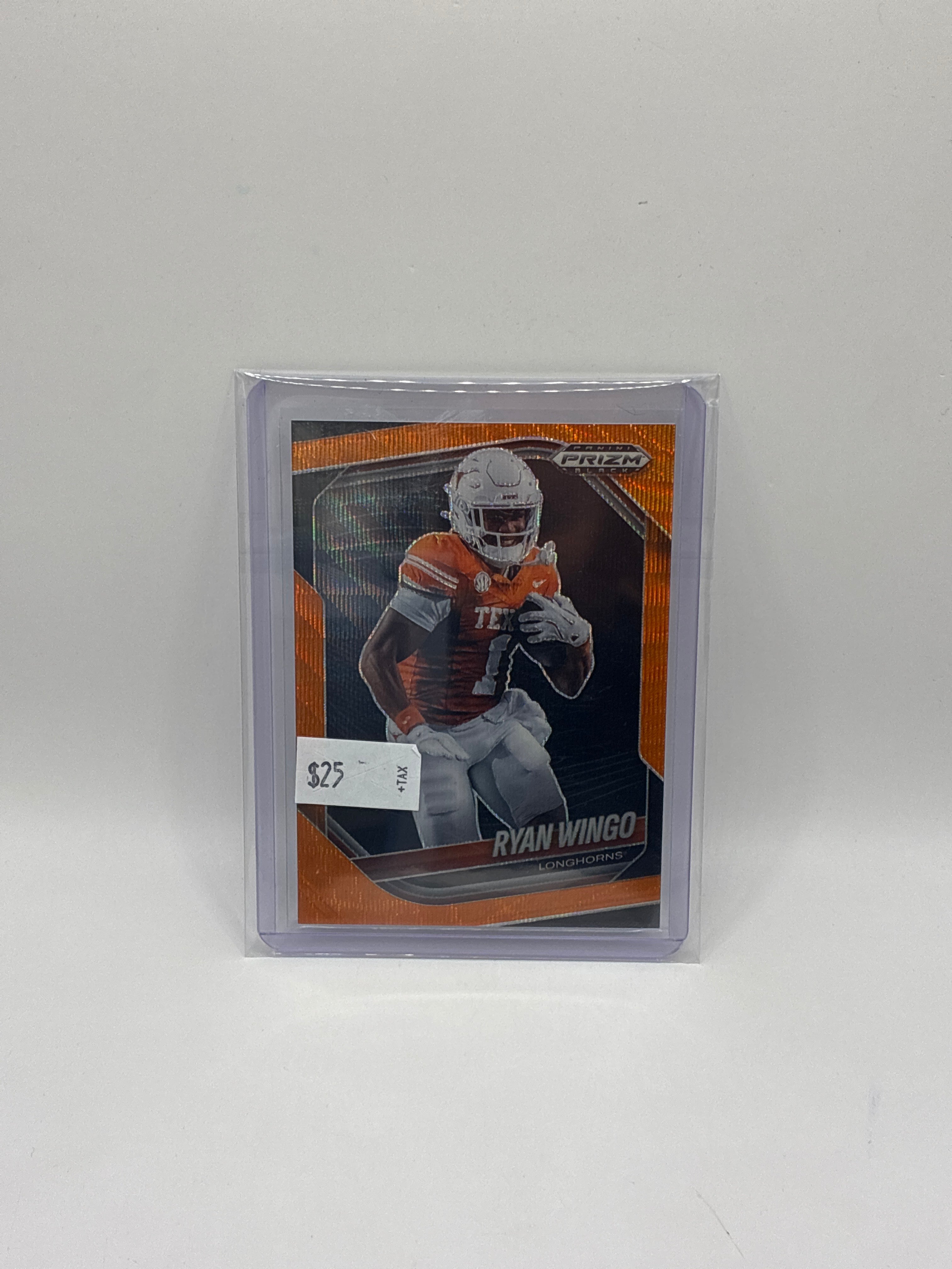 2025 Panini Prizm Black Prospects Ryan Wingo Orange Wave Prizm 25/60