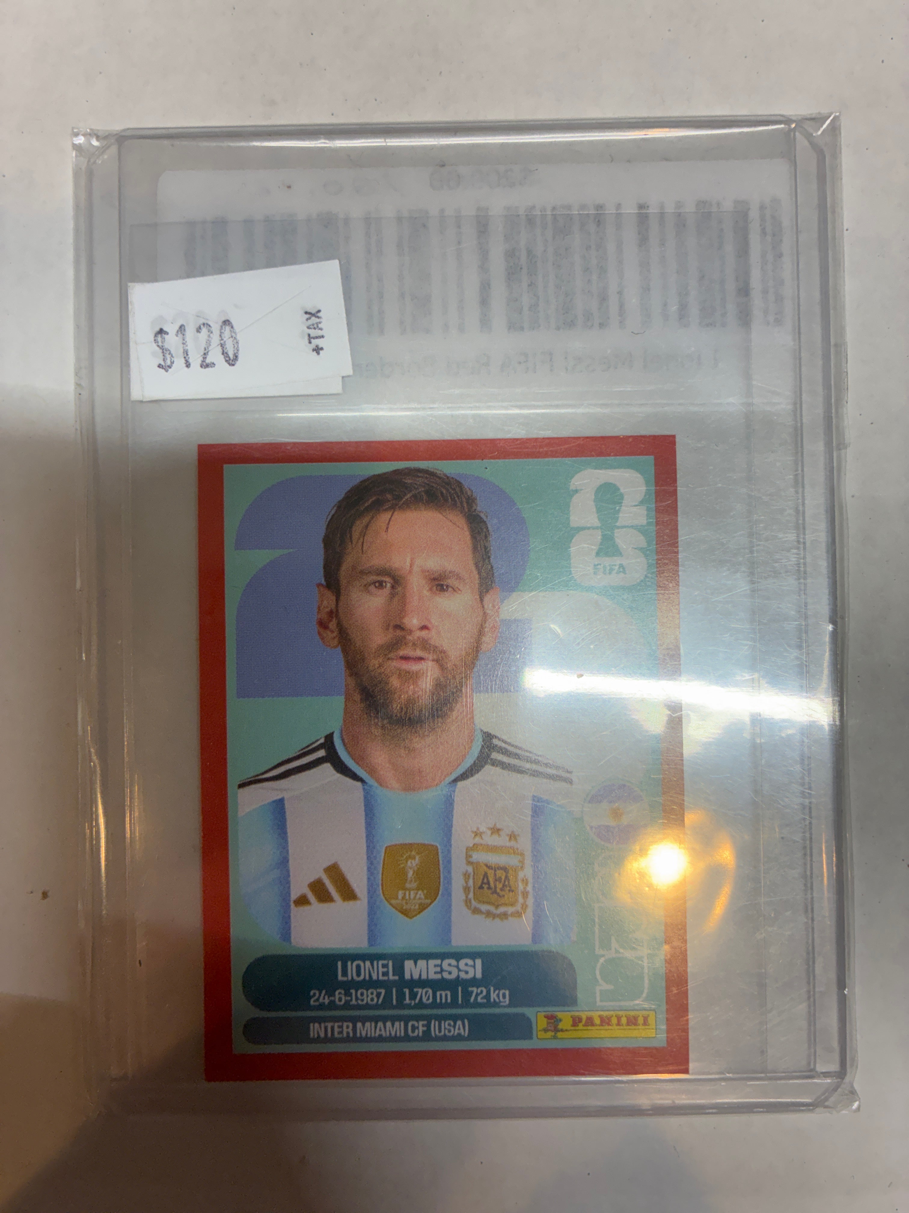 2026 Lionel Messi FIFA Red Border Sticker