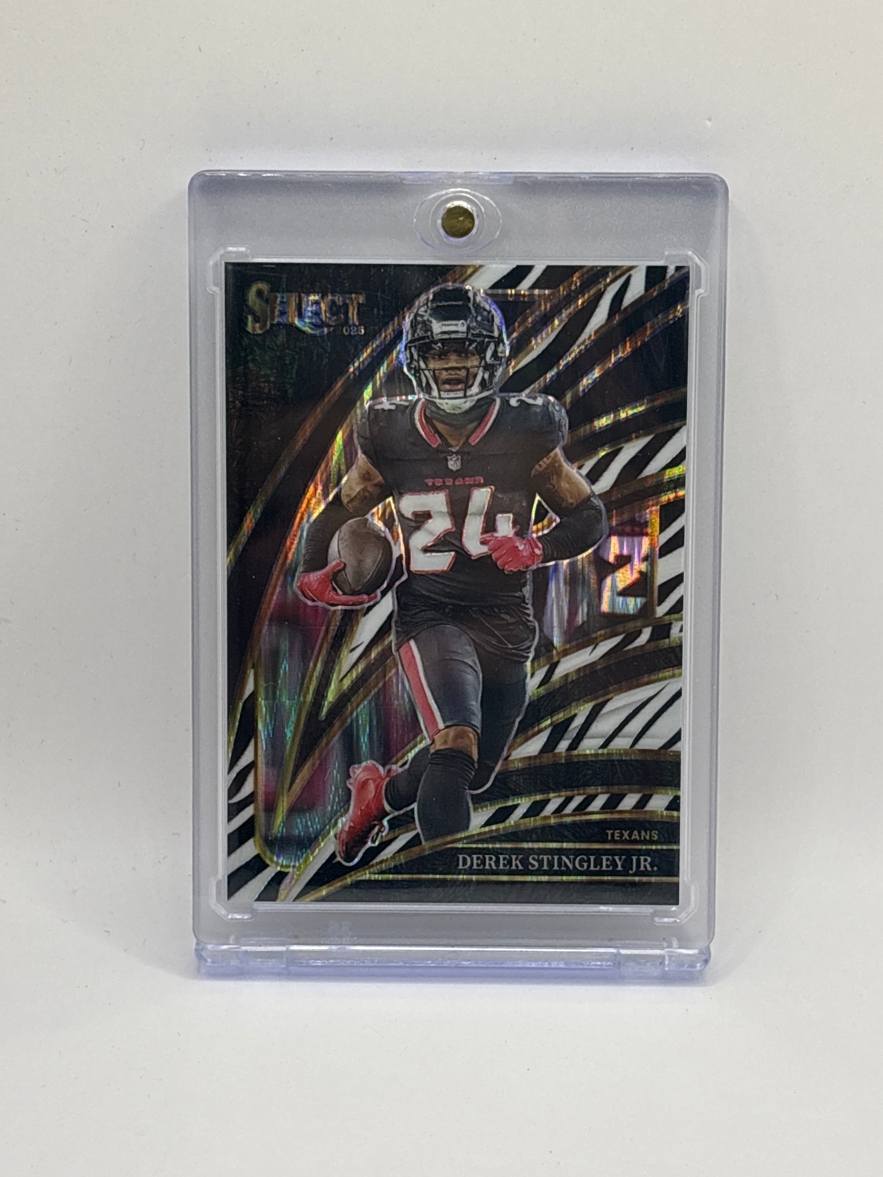 2025  Select - Club Level Derek Stingley Jr. #235 Zebra Shock Prizm CASE HIT SSP