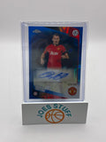 2025-26 Topps Chrome Premier League Autographs Ryan Giggs Blue Refractor 029/150