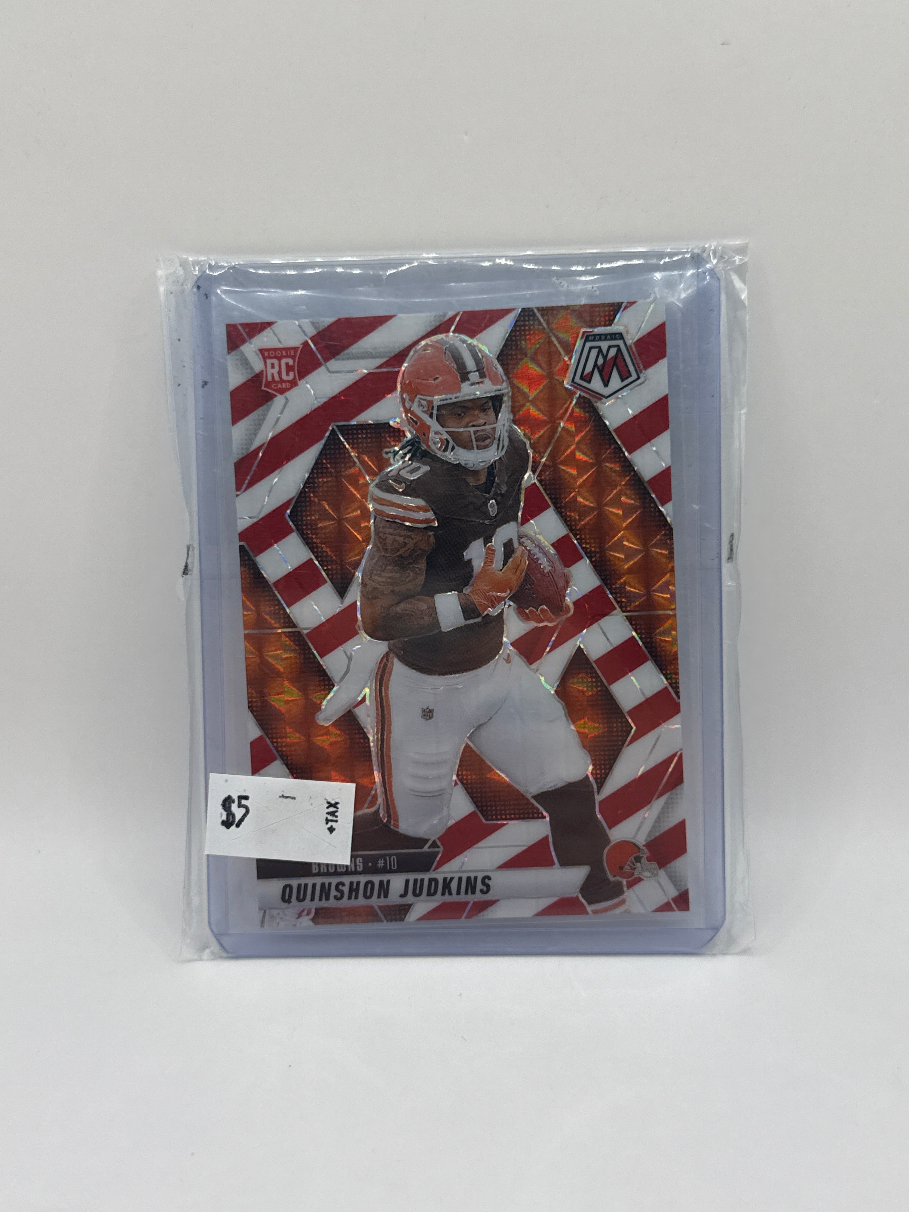 2025 Mosaic Quinshon Judkins Red/White Stripe