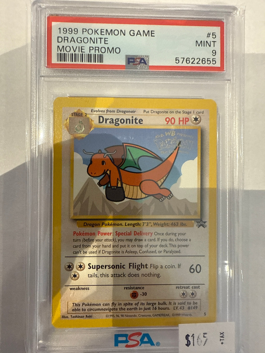 1999 Dragonite Movie Promo PSA 9