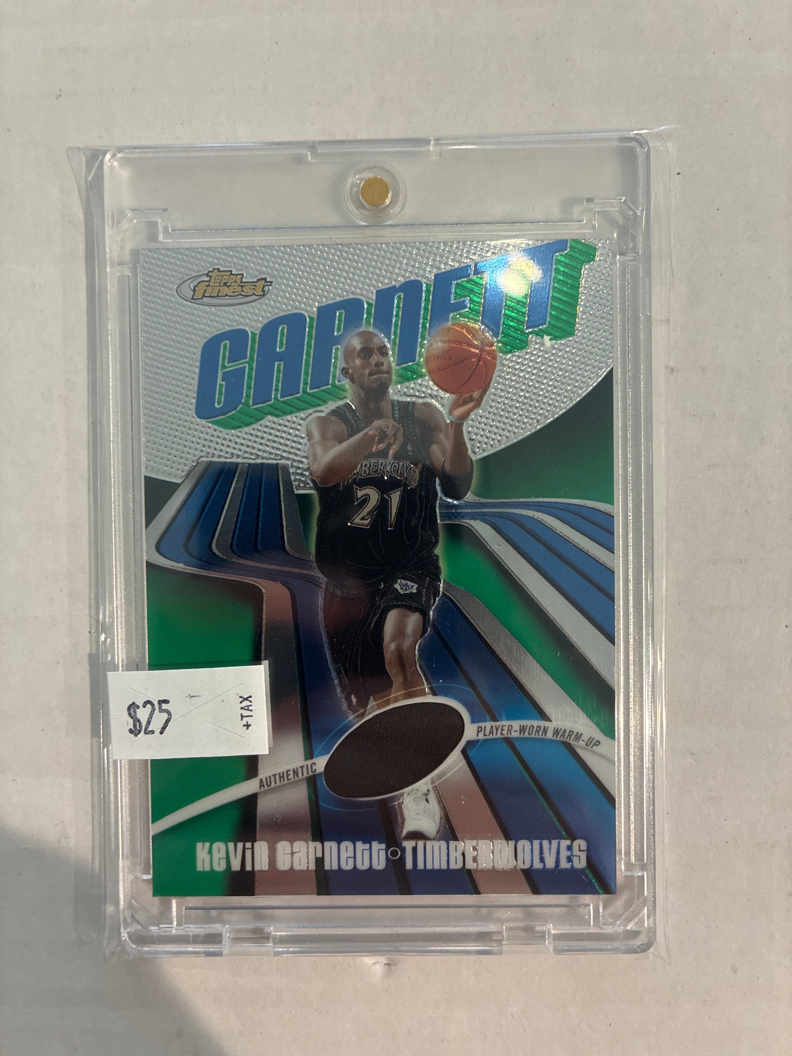 2004 Topps Finest Kevin Garnett Authentic Game Worn Patch 461/999
