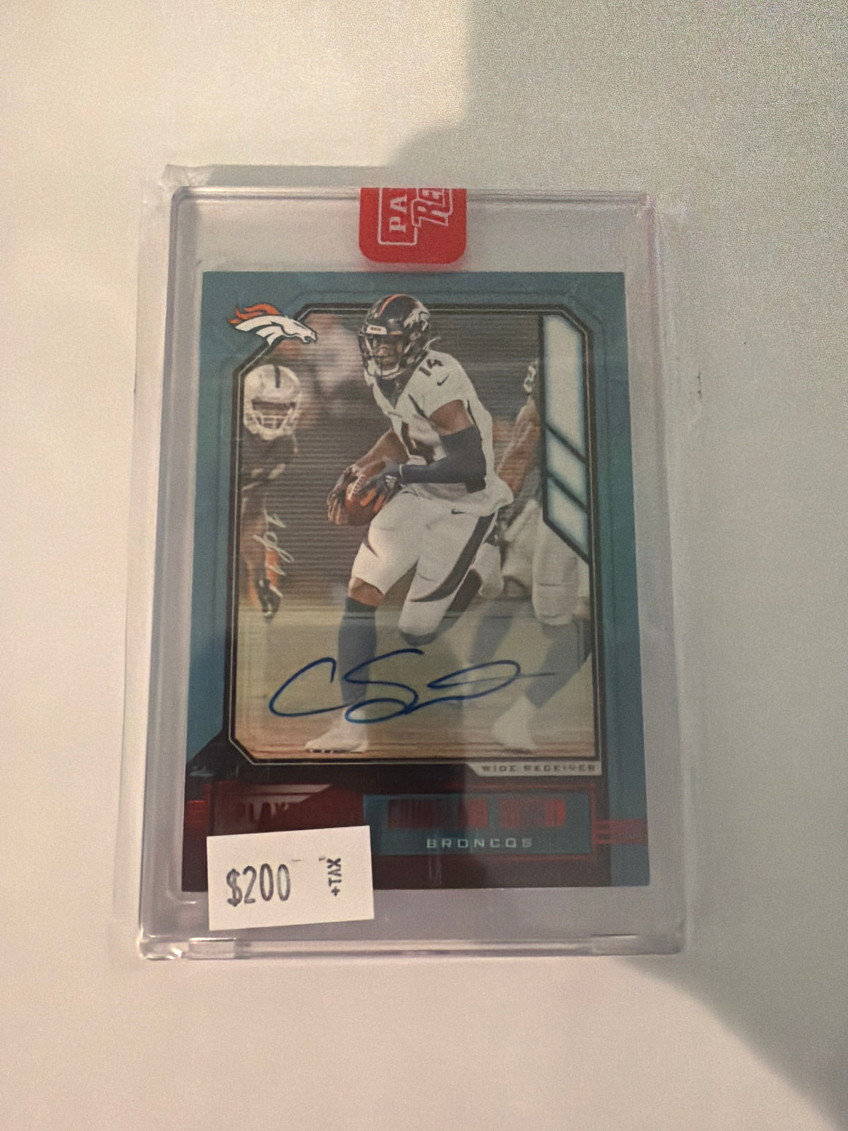 2020 Panini Playbook Football Courtland Sutton 1 of 1 Autograph