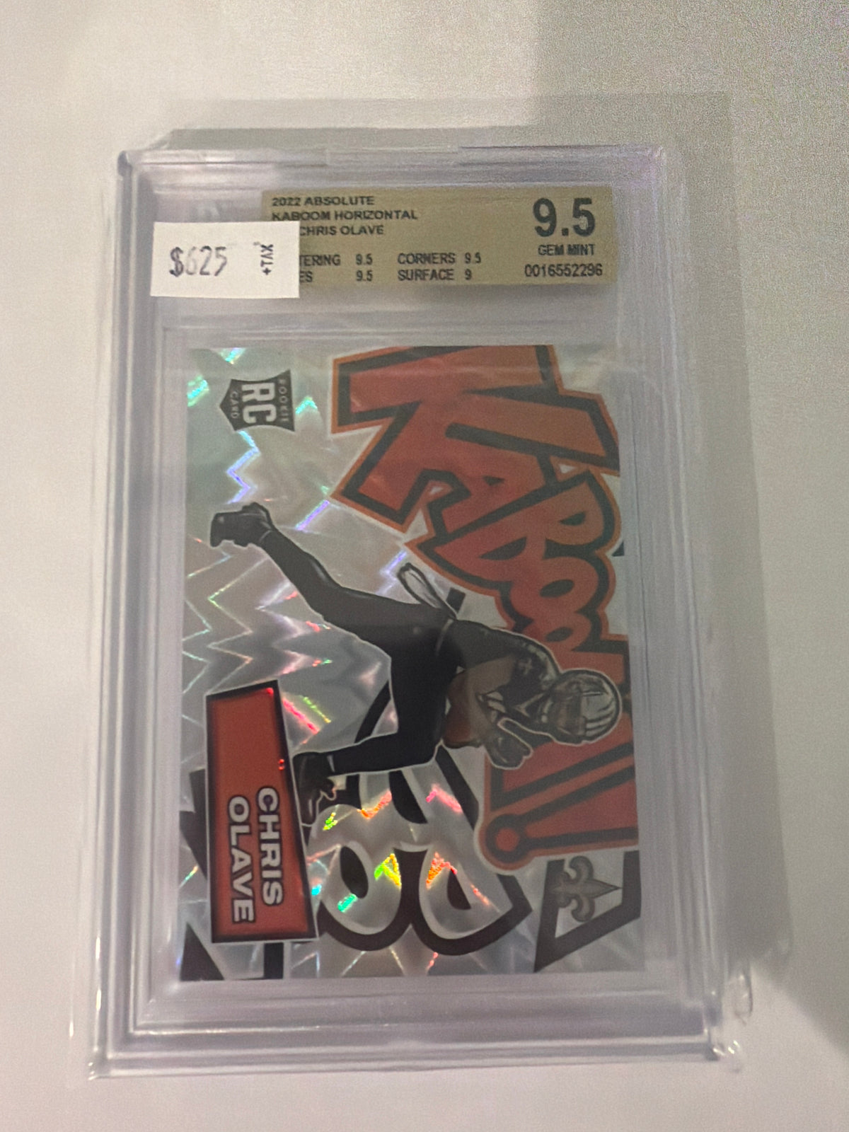 2022 Absolute Kaboom Horizontal Chris Olave BGS 9.5