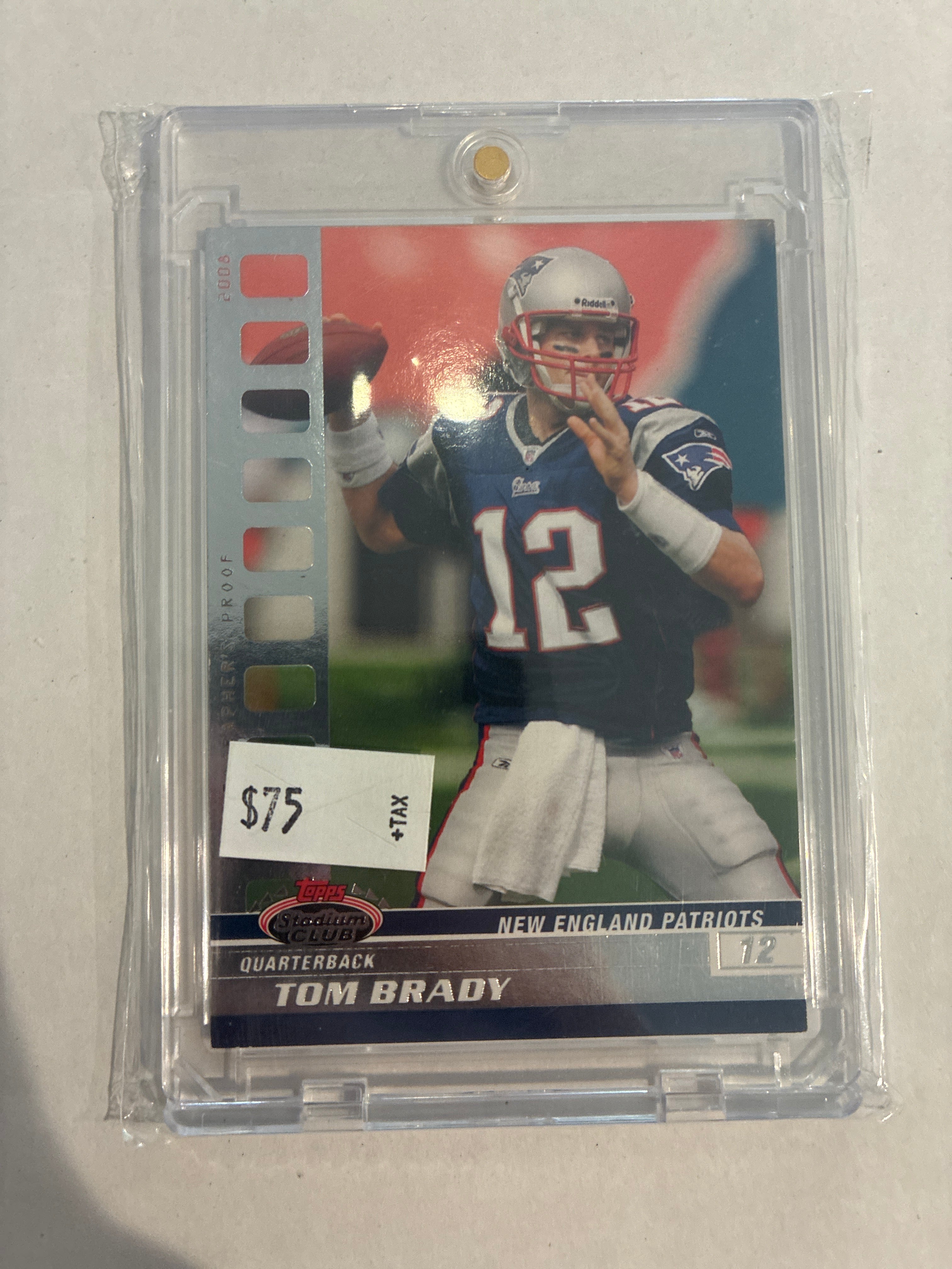 2008 Topps Stadium Club Tom Brady Photographers Proof 028/199