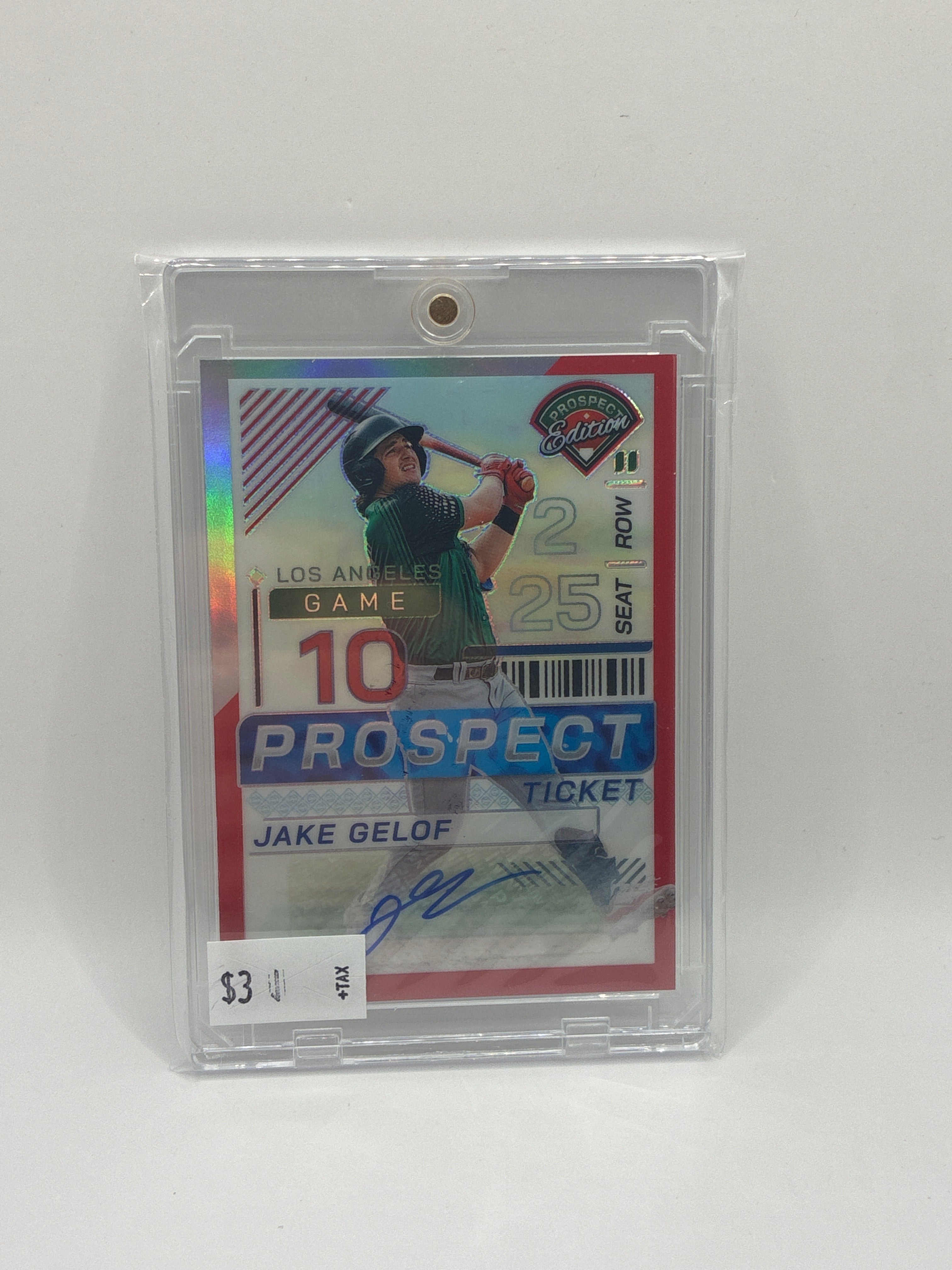 2024 Panini Prospect Jake Gelof Autograph 173/199 Red
