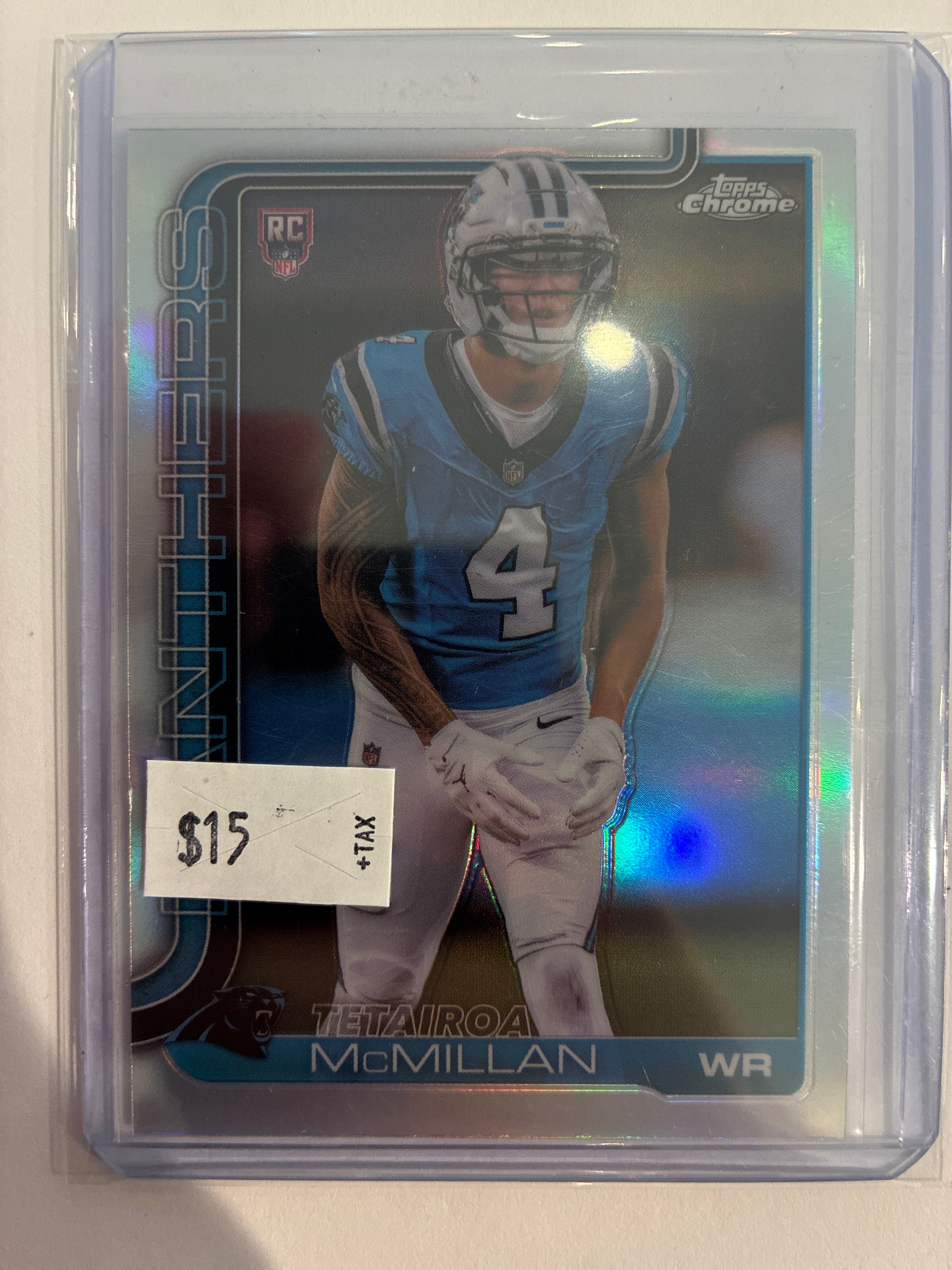 2025 Topps Chrome Rookies Tetairoa McMillan #326 Refractor