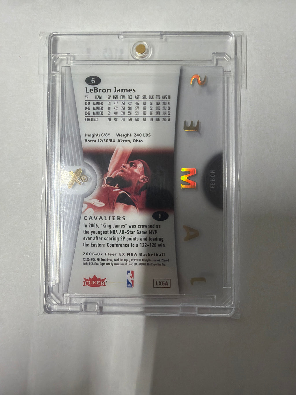 2006/7 fleer LeBron James