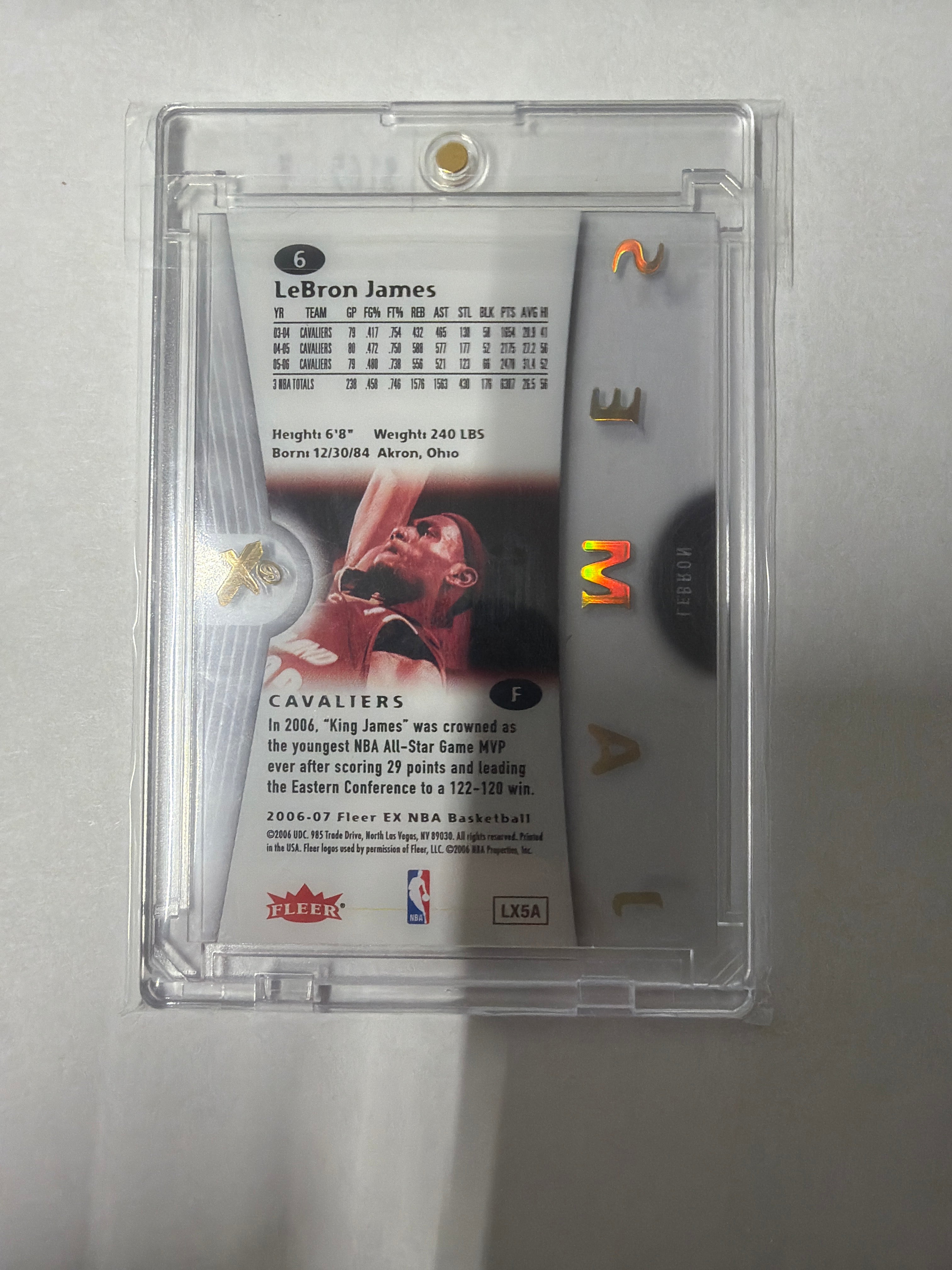 2006/7 fleer LeBron James