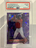 2022 Bowman Chrome Ceddanne Rafaela Purple 25/25