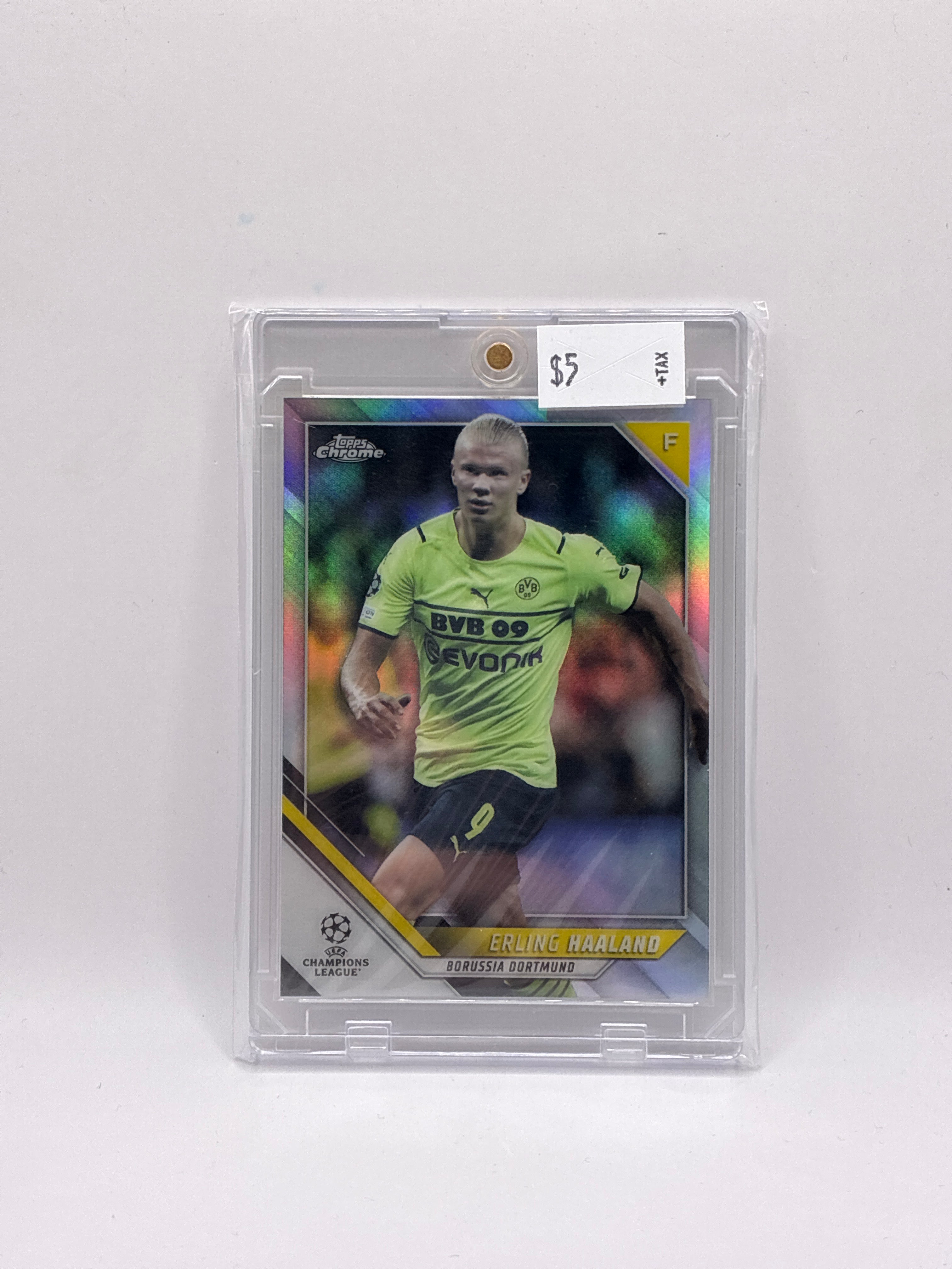 2021-22 Topps Chrome Uefa Champions League Erling Haaland Refractor