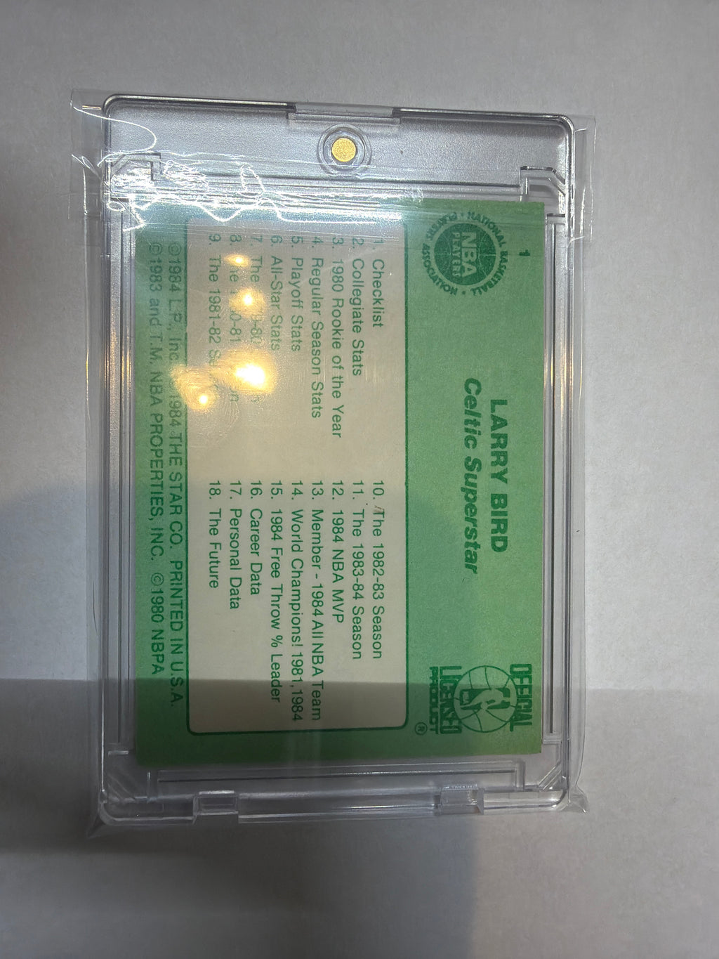 1984 Celtic super star Larry bird