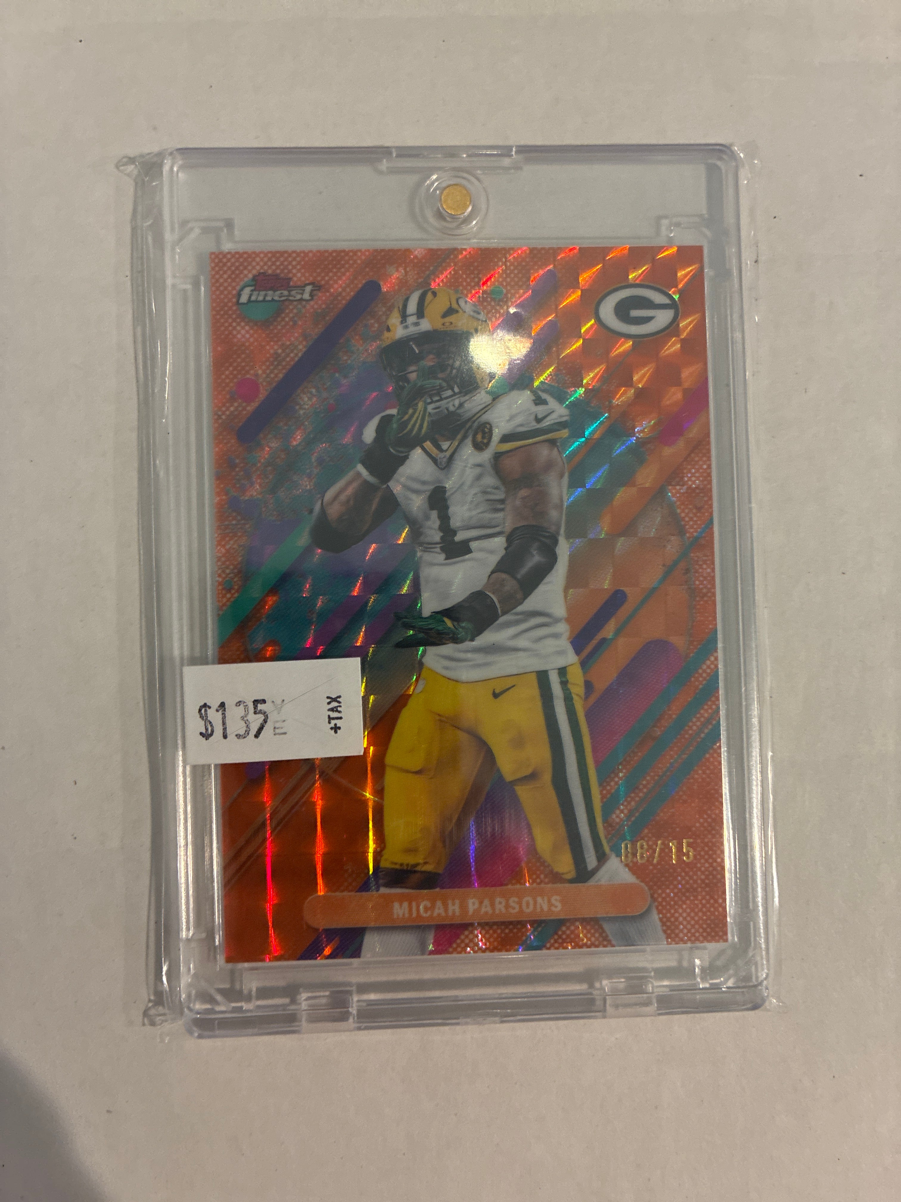 2025 Topps Finest Micah Parsons Orange Geometric 08/25