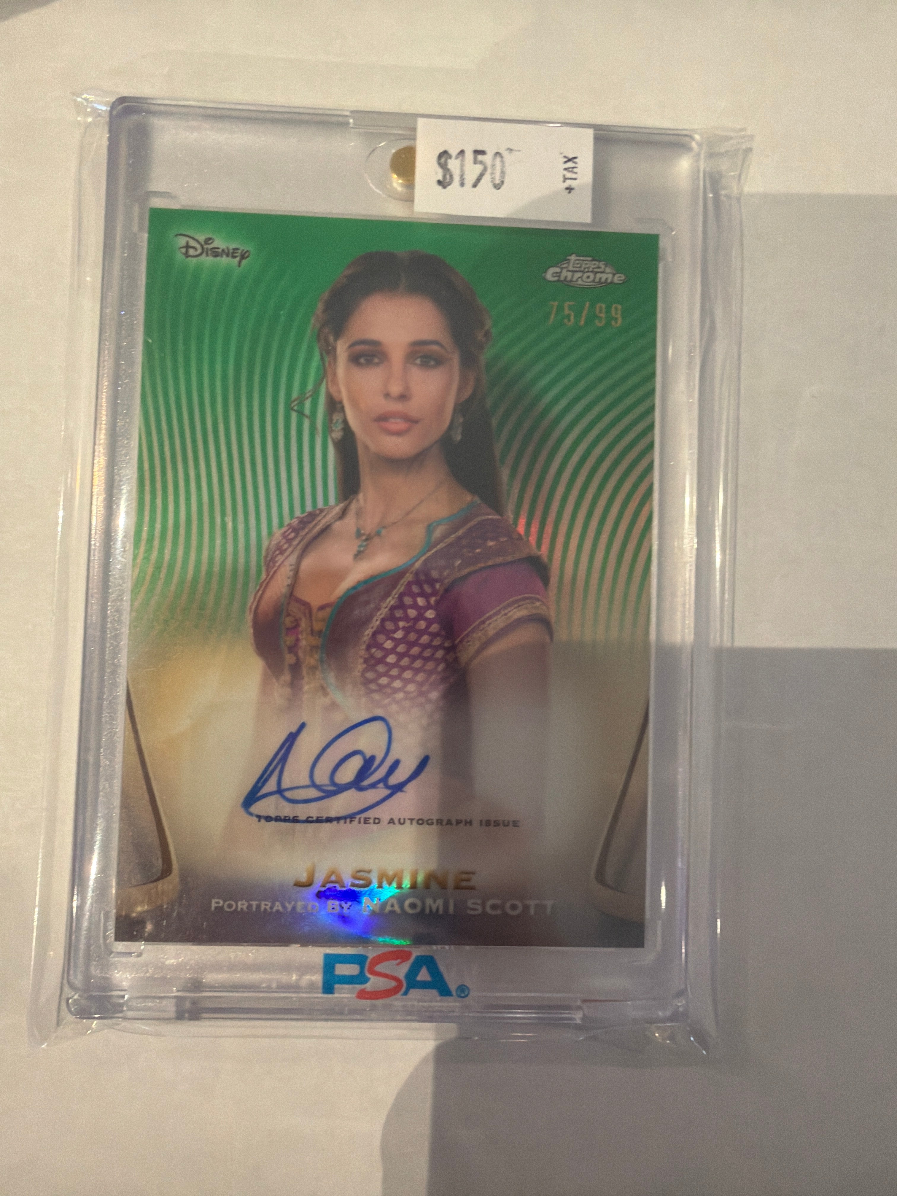 2025 Topps Disney Jasmine auto 75/99