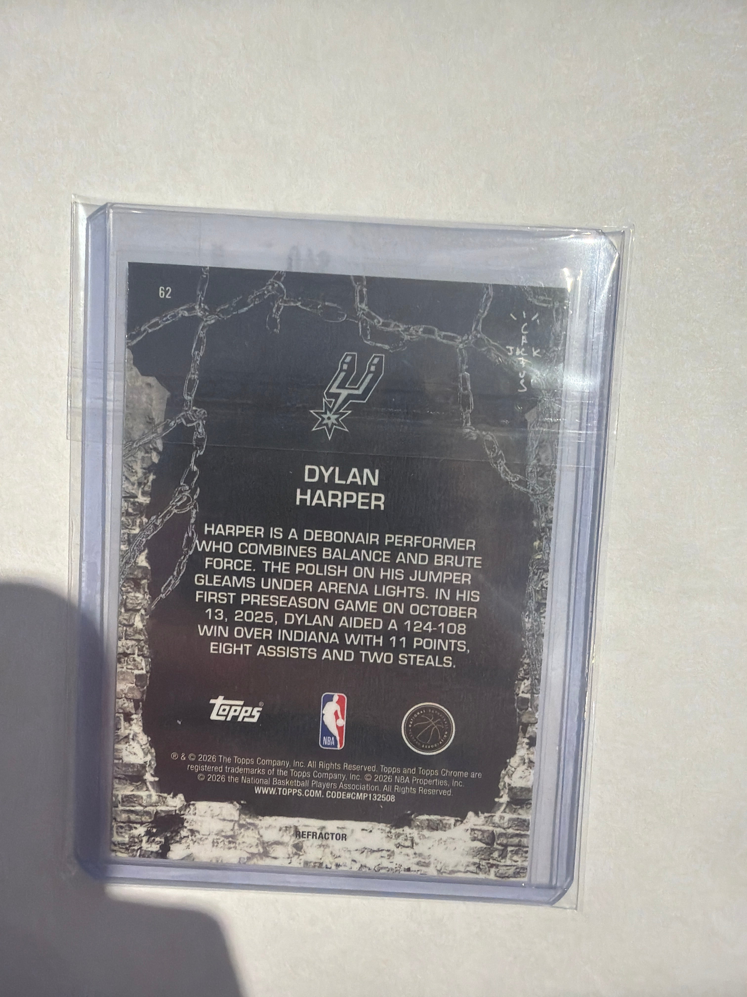 2026 Topps Dylan Harper Refractor
