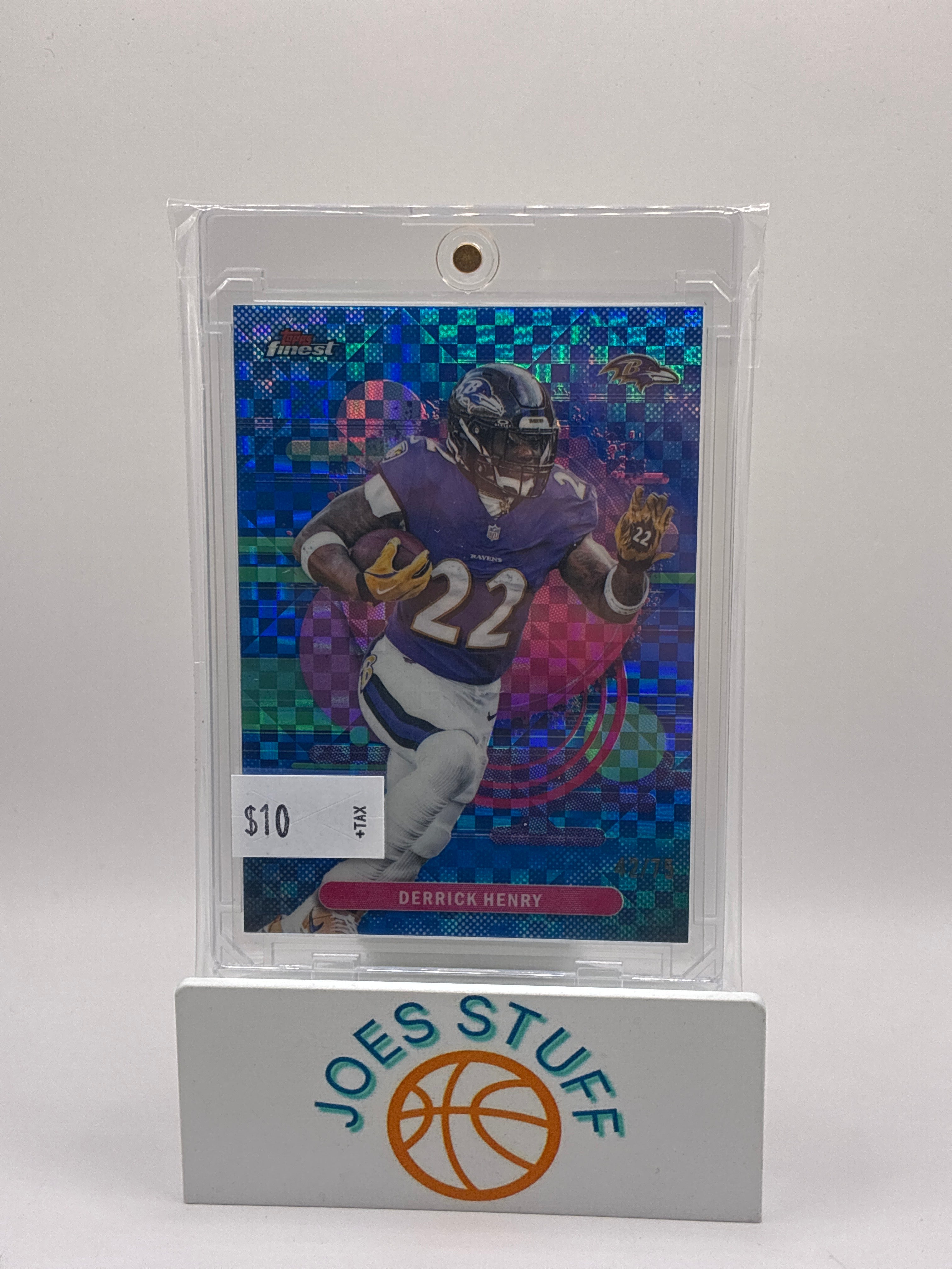 2025 Topps Finest Derrick Henry Blue X Fractor 42/75