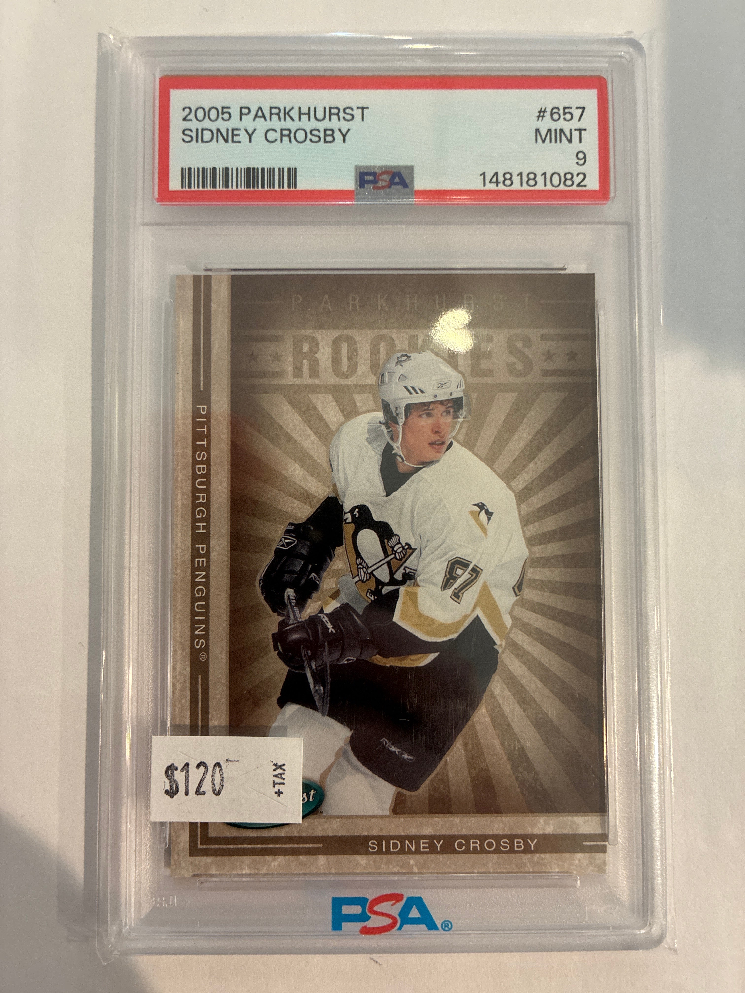 2005-06 Parkhurst Rookies Sidney Crosby PSA 9